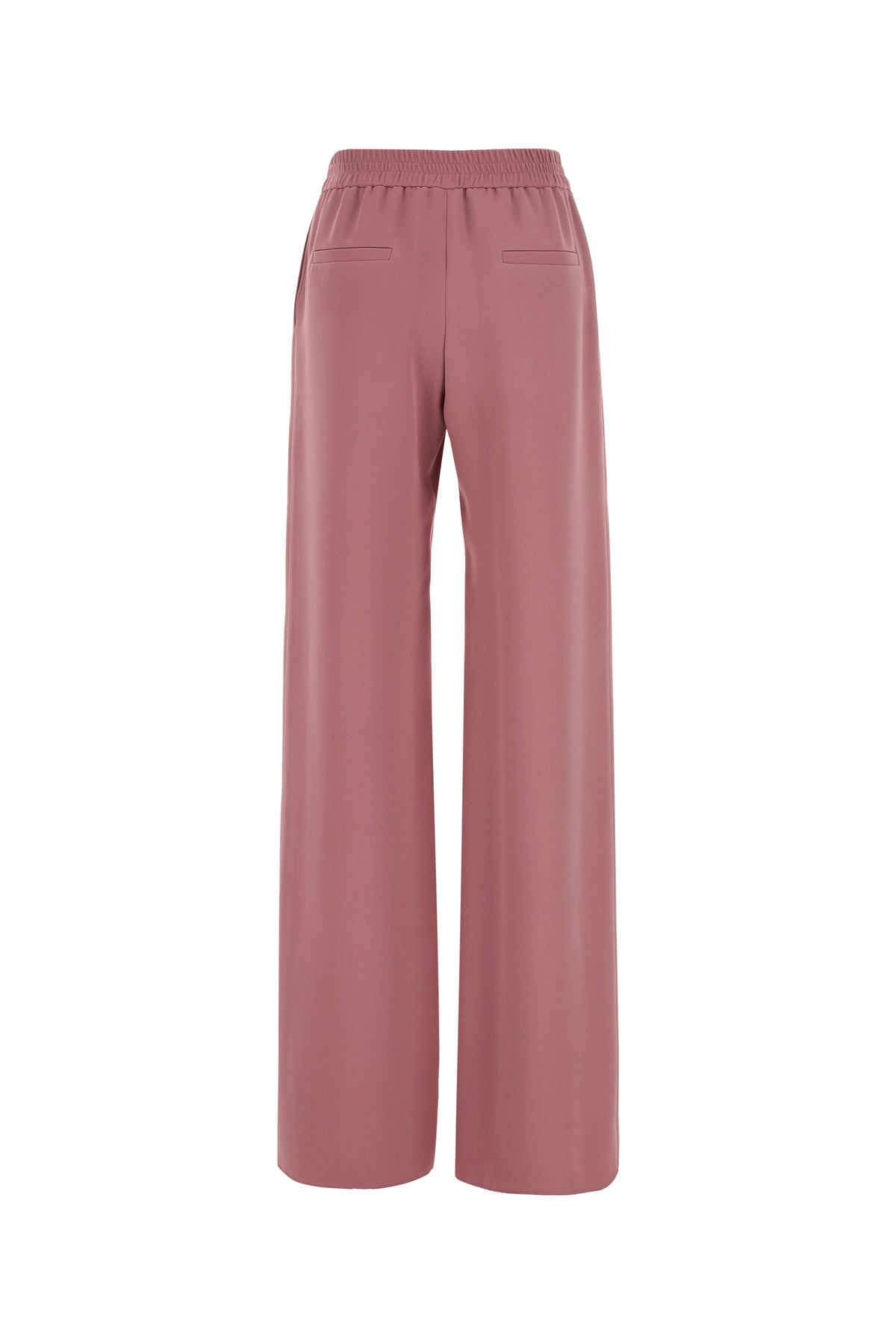 Valentino Garavani Pantalone dalla gamba ampia in seta rosa antico, view 2