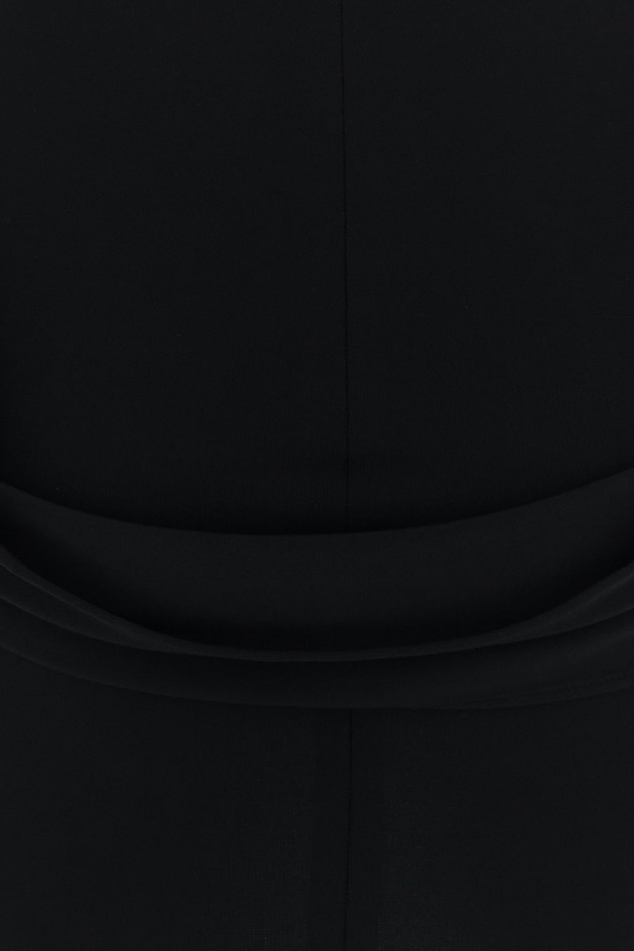 ALEXANDER WANG Mini abito in jersey stretch nero, view 3