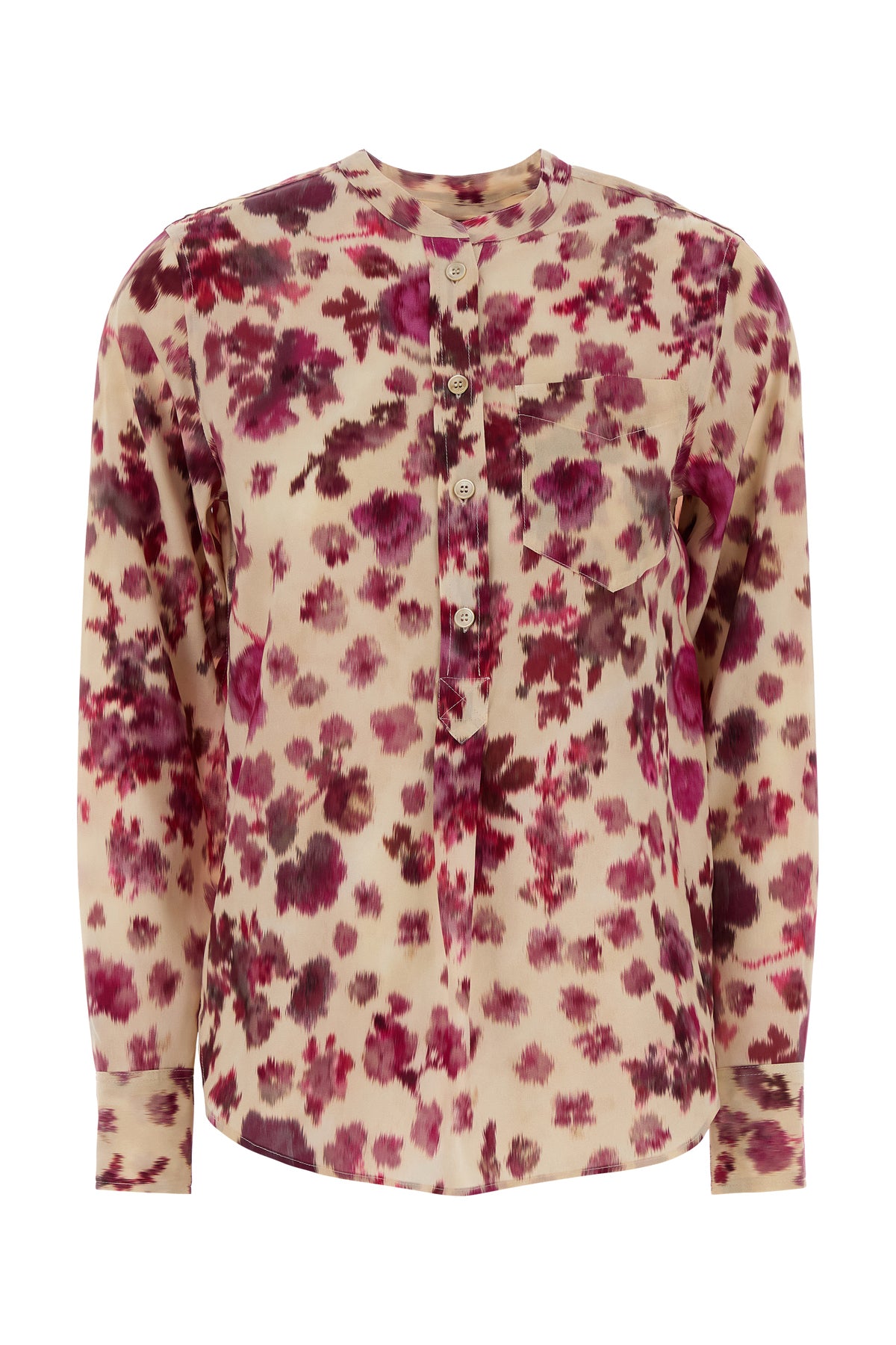 Isabel Marant Camicia Rusak in seta stretch stampata