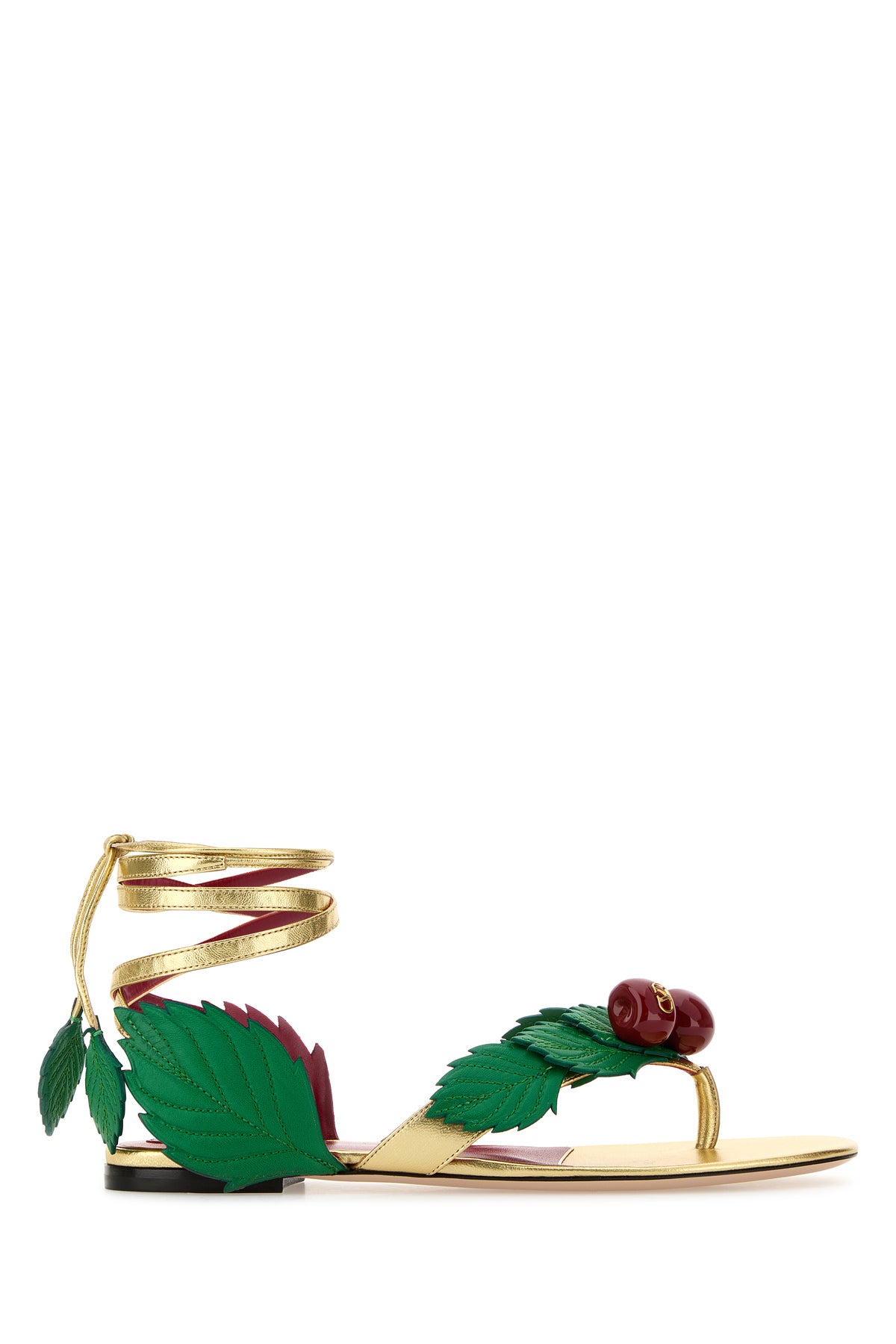 Valentino Garavani Sandali infradito Cherryfic in pelle multicolor