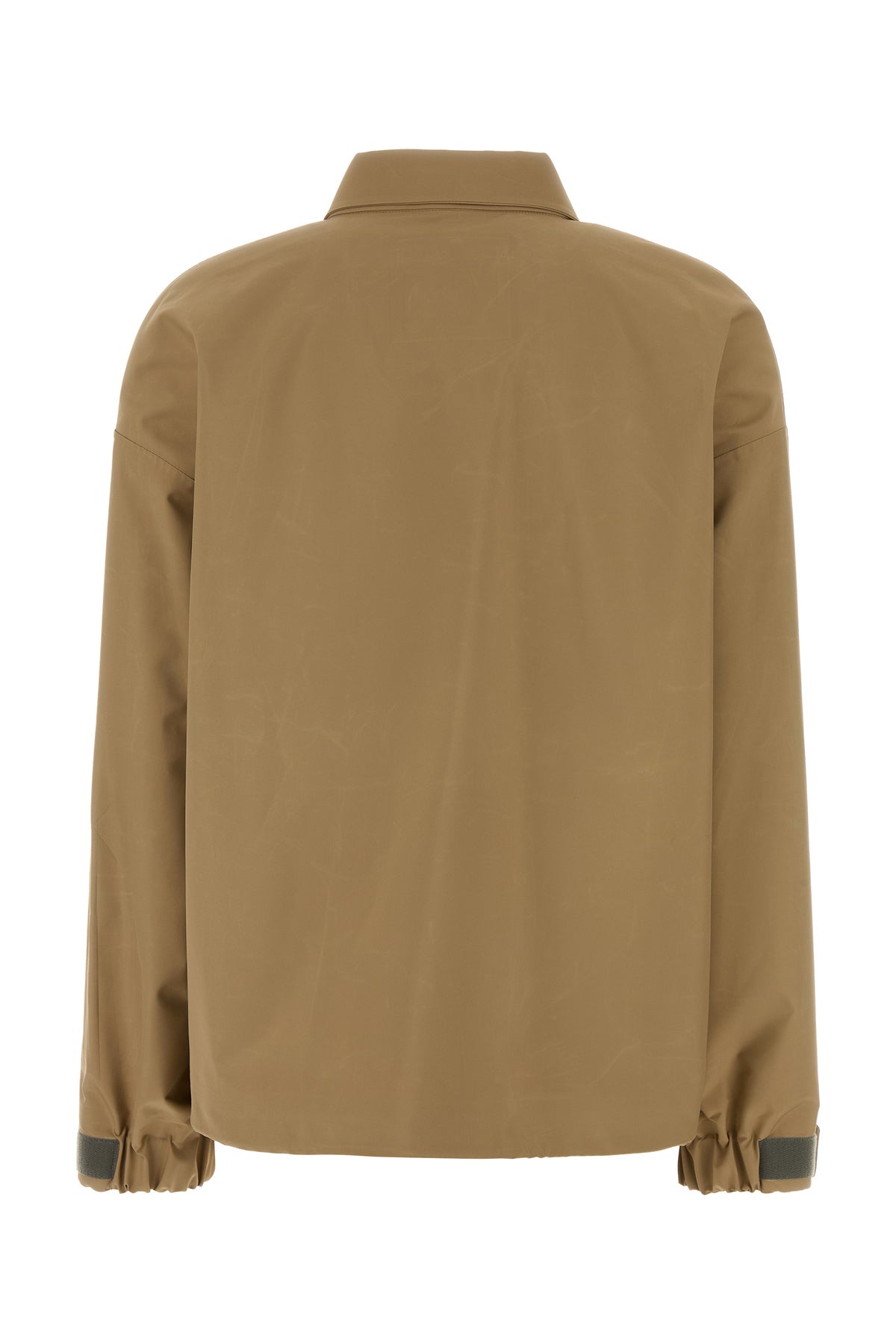 Miu Miu Giacca a vento in tessuto tecnico beige, view 2