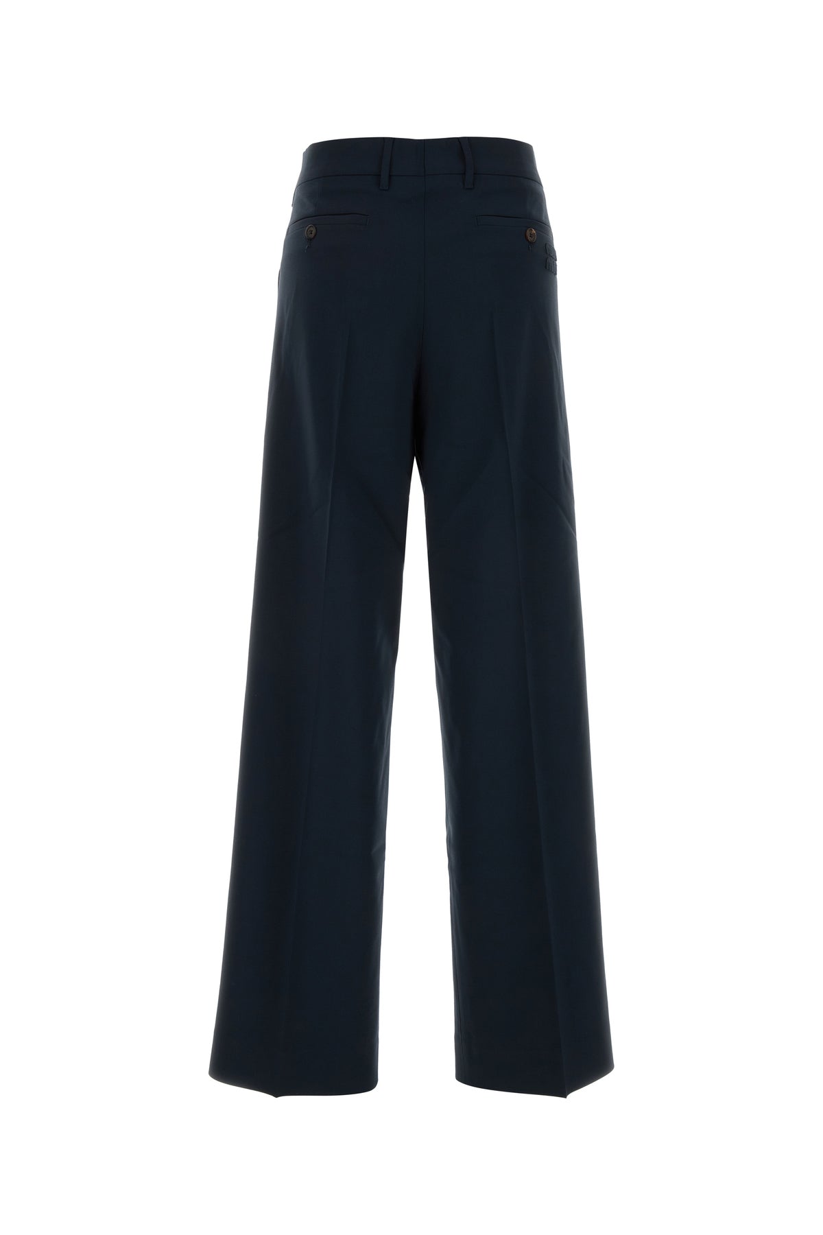 Miu Miu Pantalone in lana stretch blu, view 2