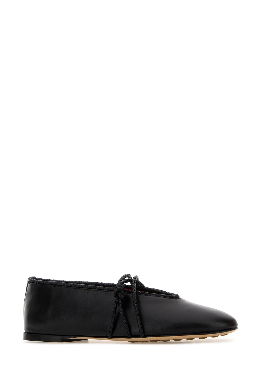 Bottega Veneta Ballerine Mary-Jane in pelle nera, view 2