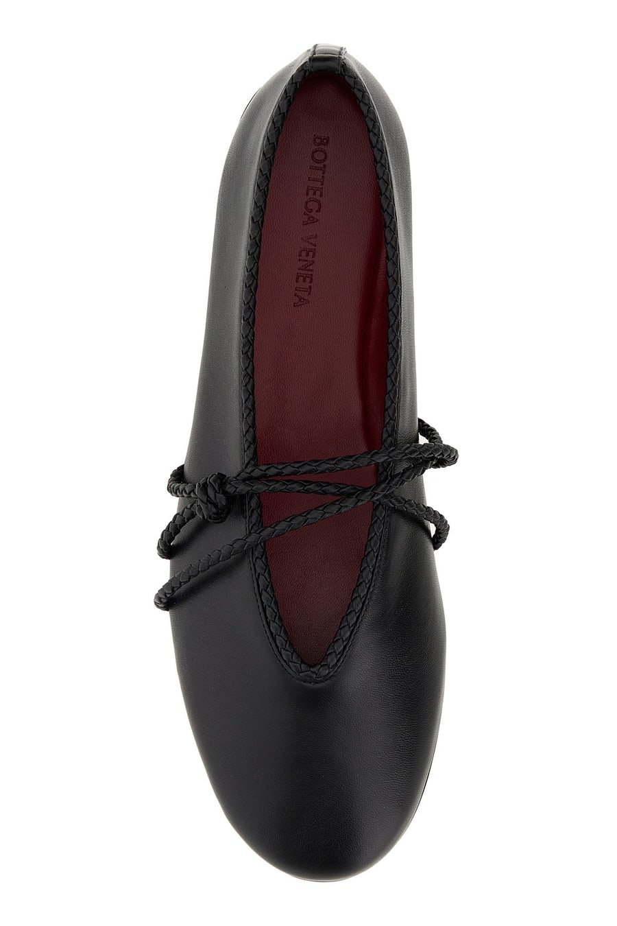 Bottega Veneta Ballerine Mary-Jane in pelle nera, view 4