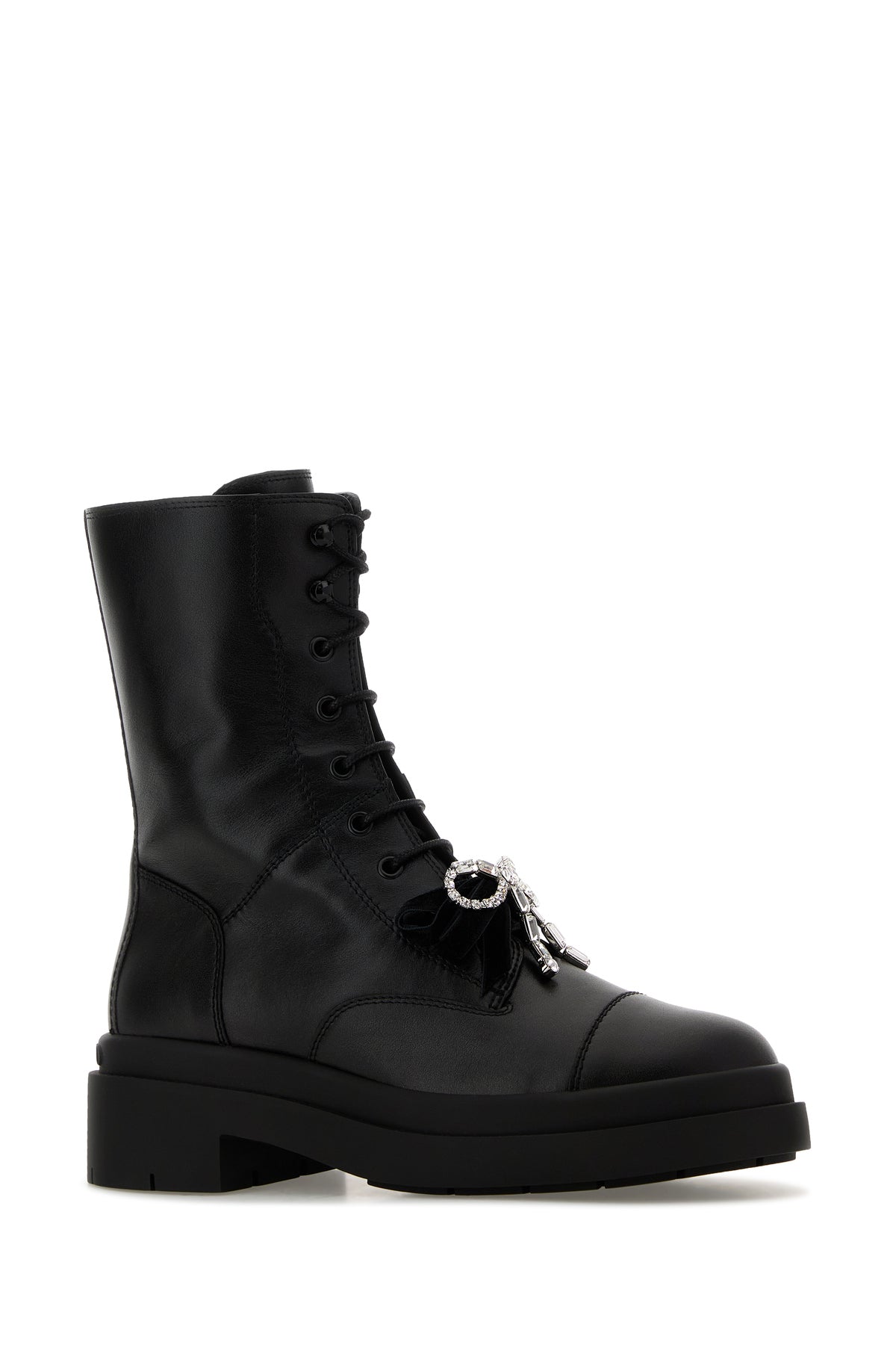 Jimmy Choo Stivali Averi in pelle nera, view 2