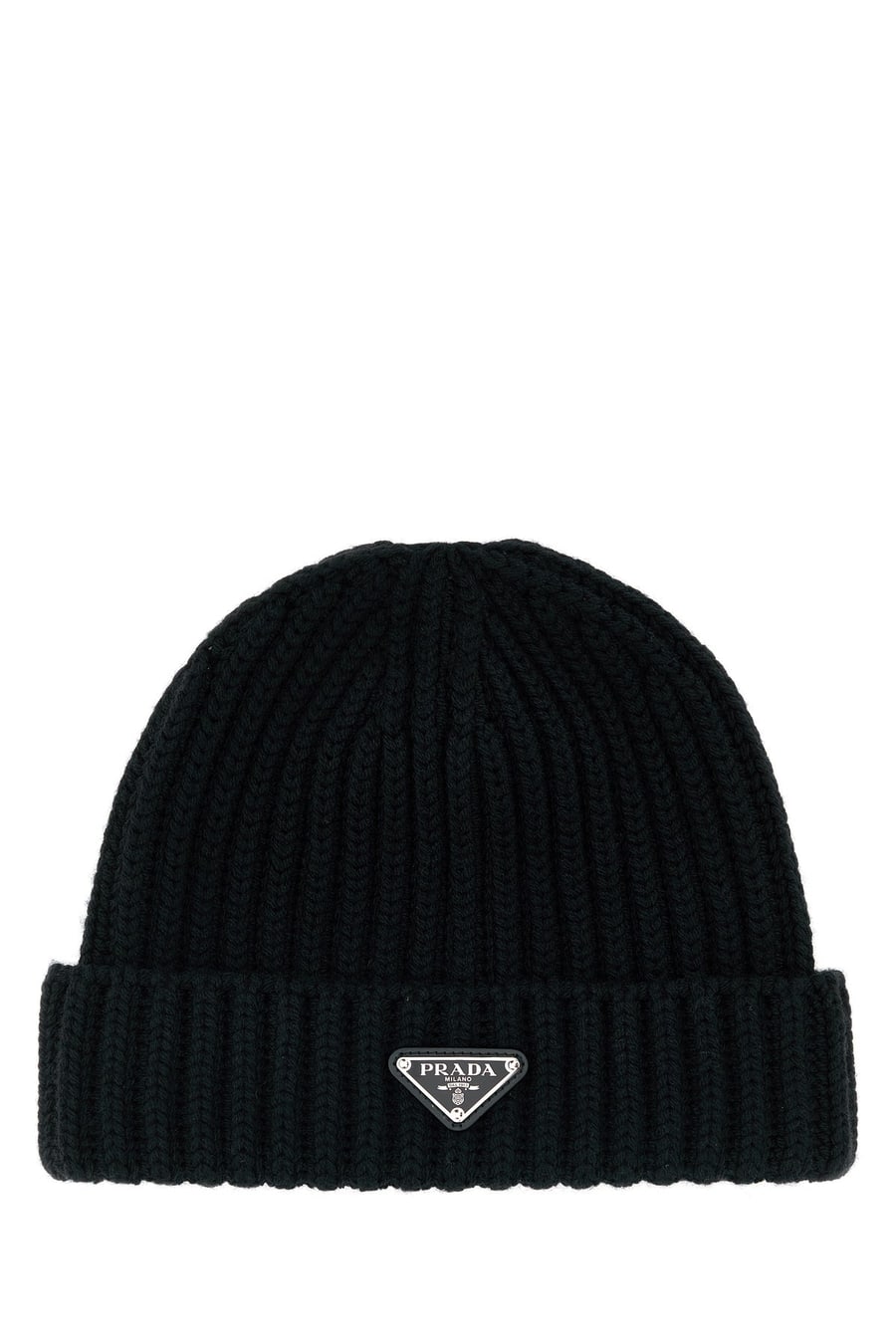 Prada Cuffia in lana nera
