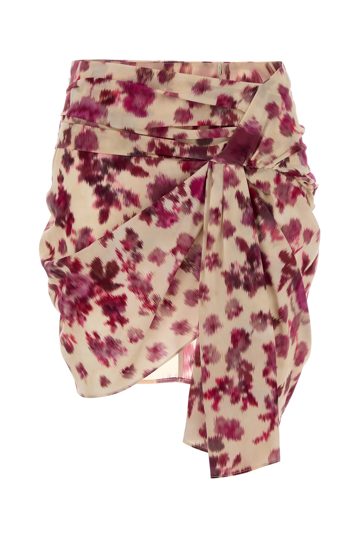 Isabel Marant Minigonna Ovia in seta stretch stampata