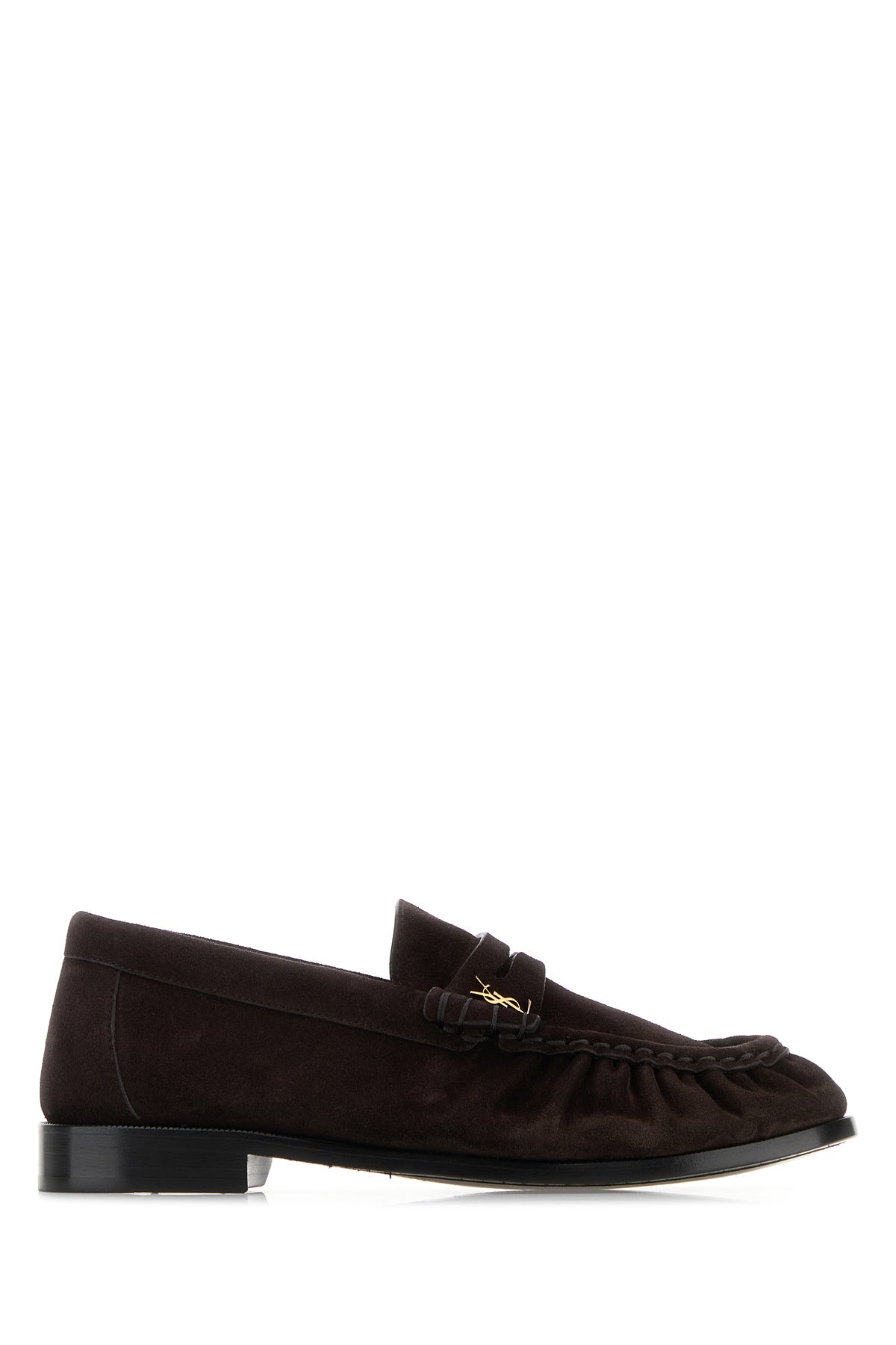 Saint Laurent Mocassini Le Loafer in pelle scamosciata testa di moro