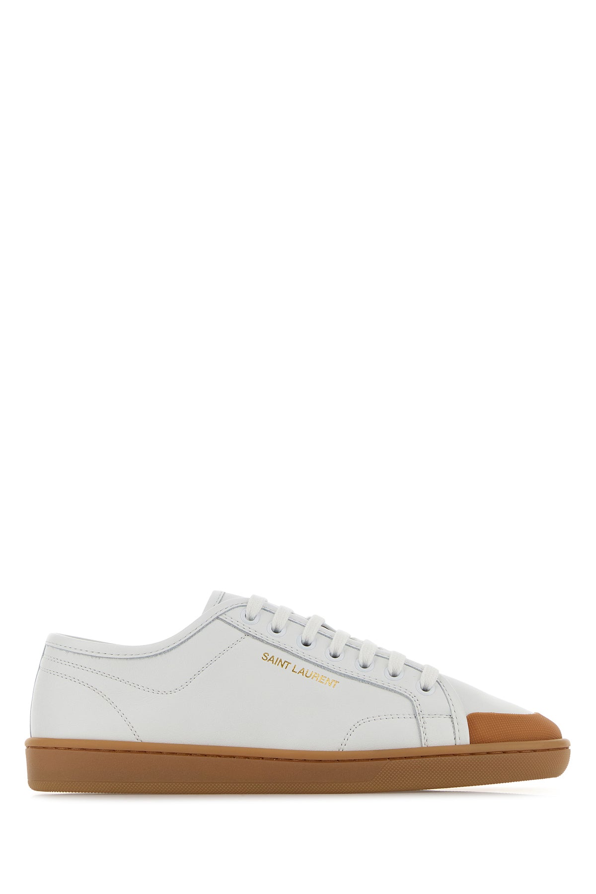 Saint Laurent Sneakers Greenwich in pelle bianca