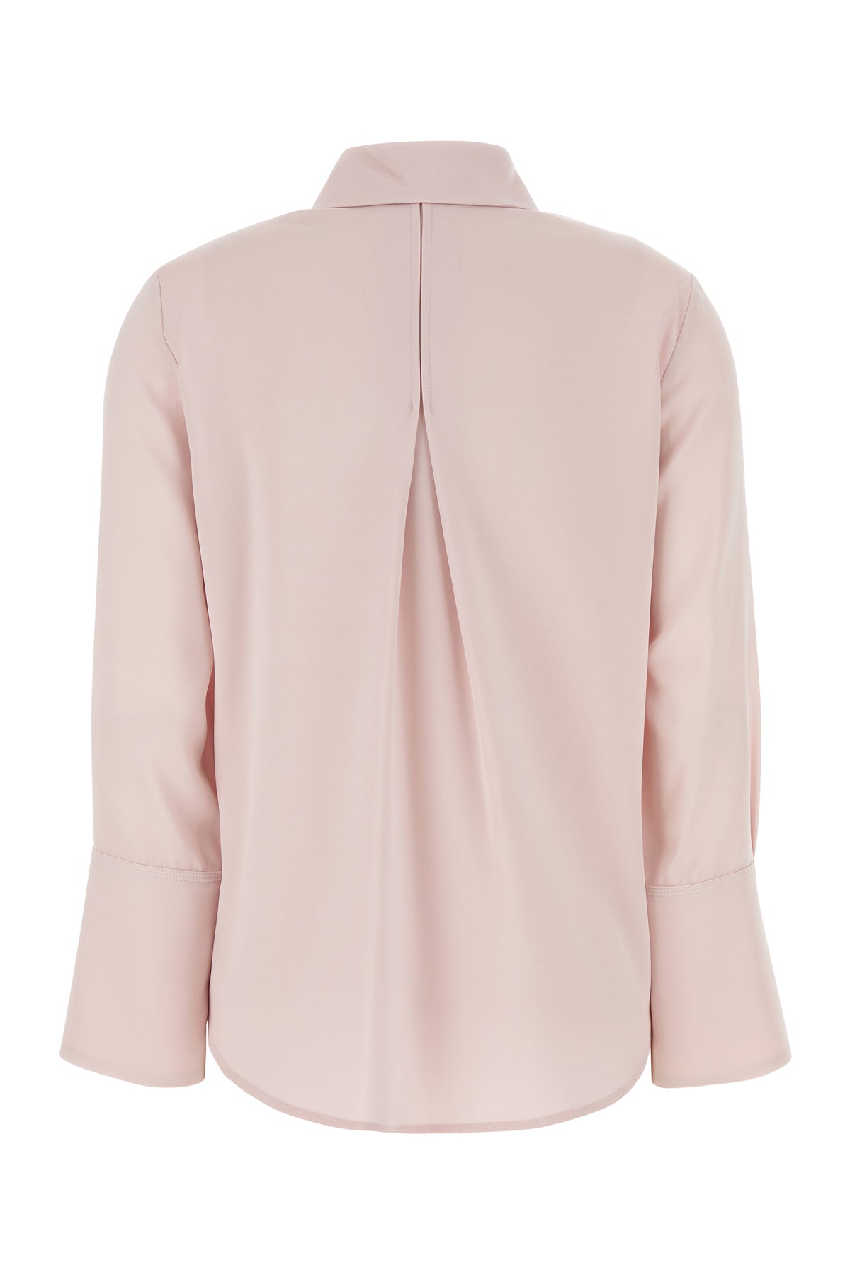 Max Mara Camicia Oliera in seta stretch rosa pastello, view 2