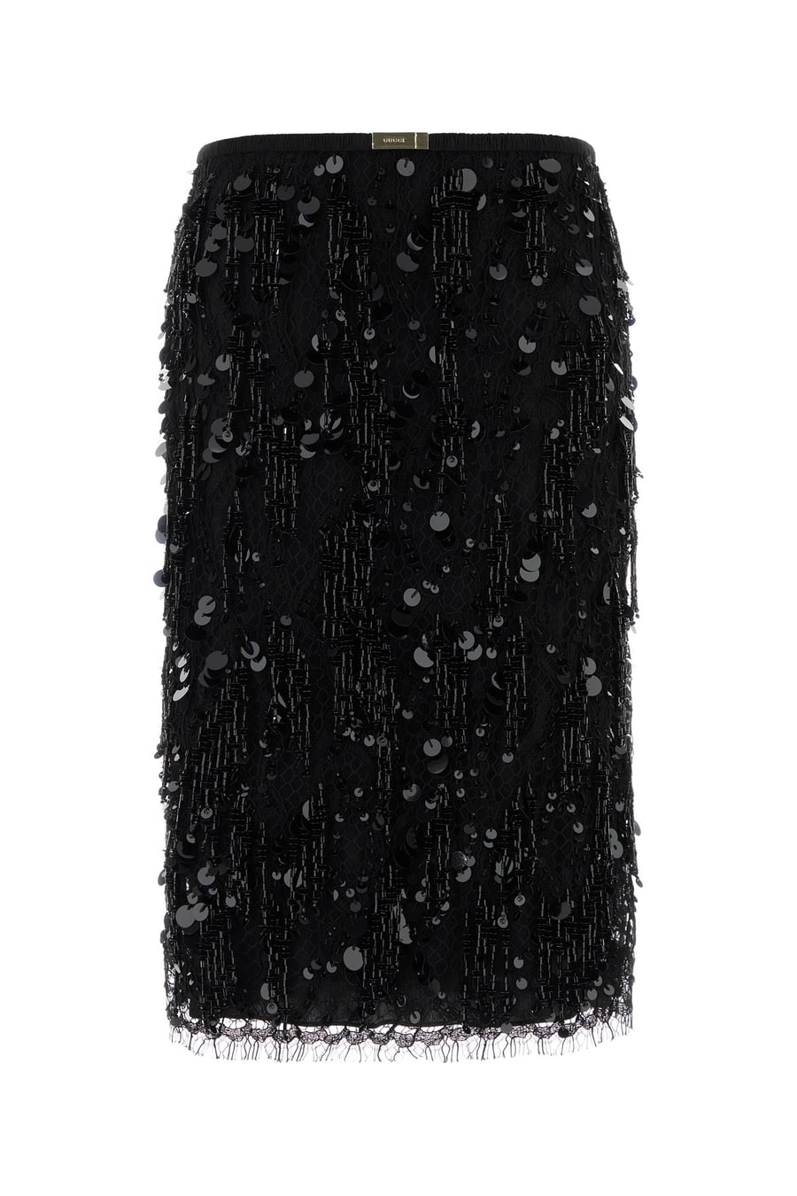 Gucci Gonna in pizzo nero