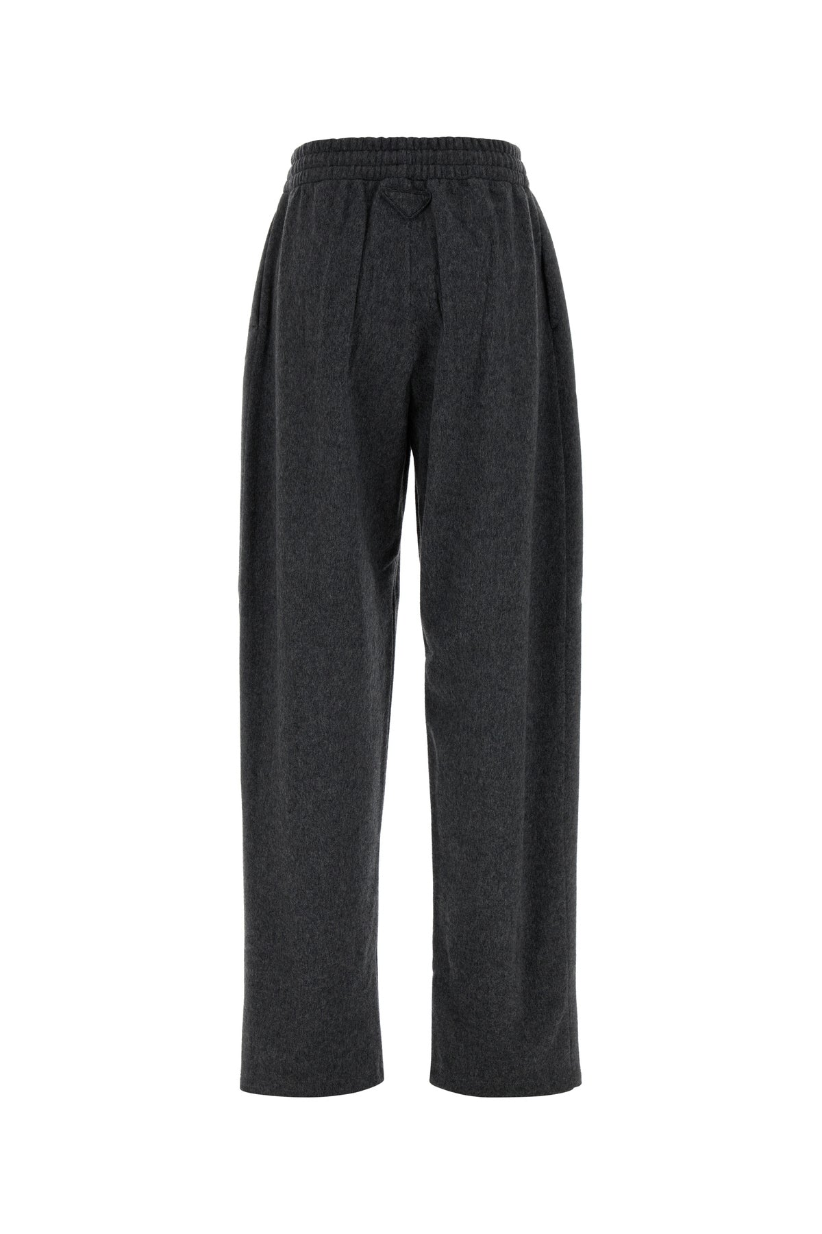 Prada Pantalone in misto lana grigio scuro, view 2