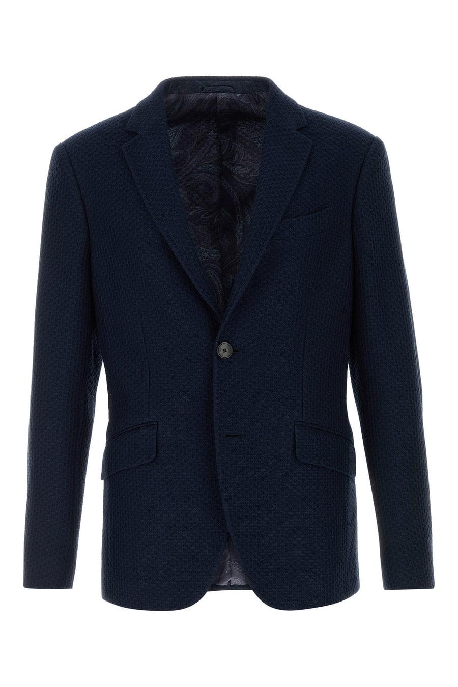 Etro Giacca in jersey blu navy