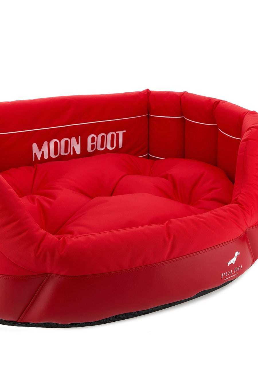 POLDO DOG COUTURE Cuccia per cani Poldo Dog Couture x Moonboot in tessuto rosso, view 4