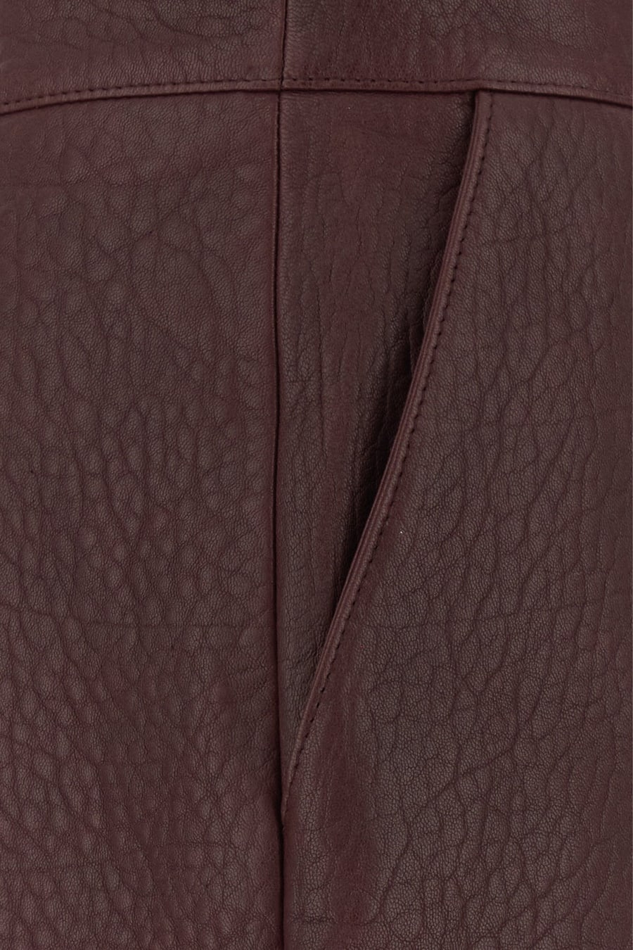 Chloé Minigonna in pelle vinaccia, view 3