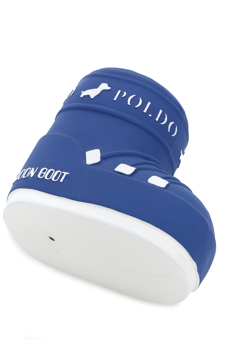 POLDO DOG COUTURE Gioco per cani Poldo Dog Couture x Moonboot in gomma blu, view 3