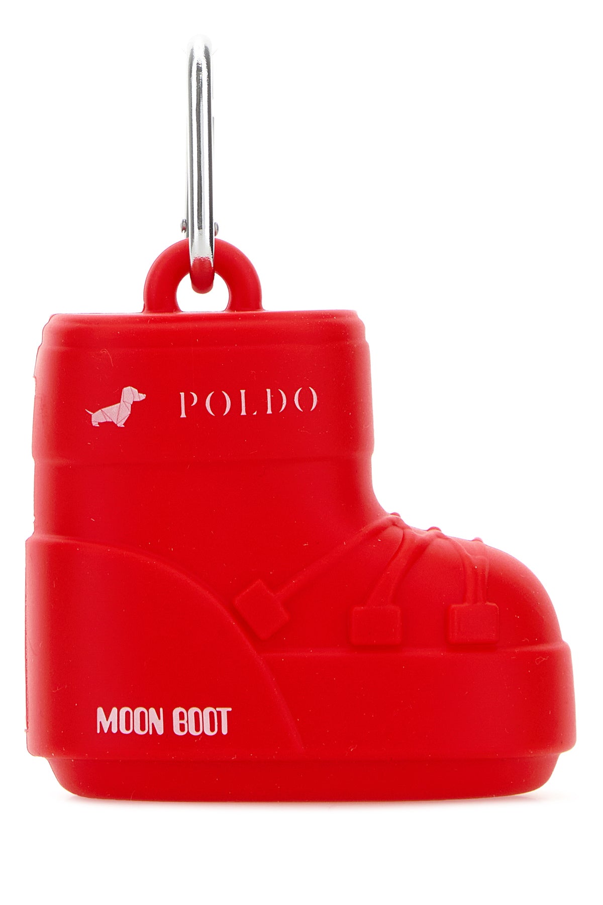 POLDO DOG COUTURE Porta sacchetti per cani Poldo Dog Couture x Moonboot in gomma rossa