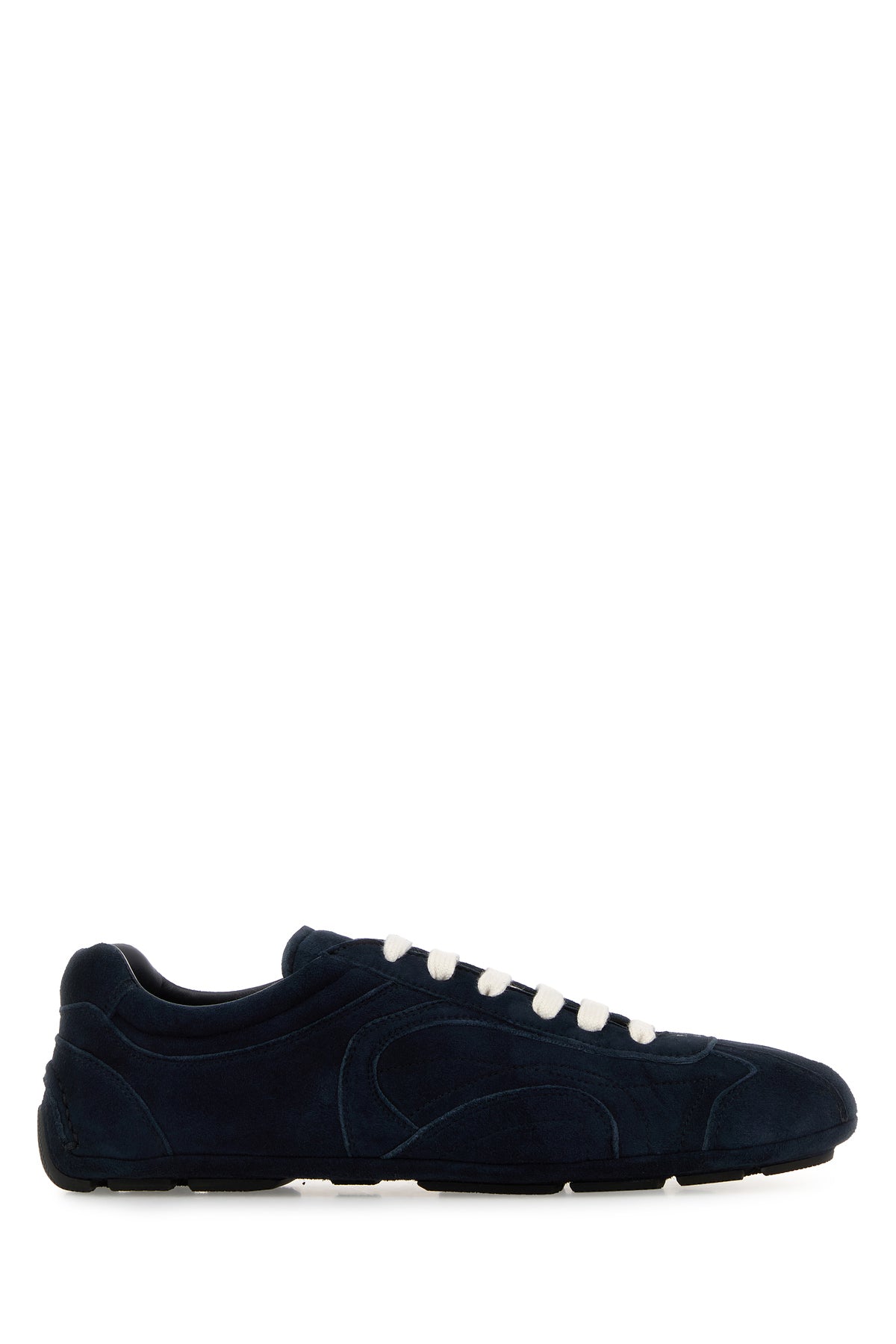 Prada Sneakers Montecarlo in pelle scamosciata blu scuro
