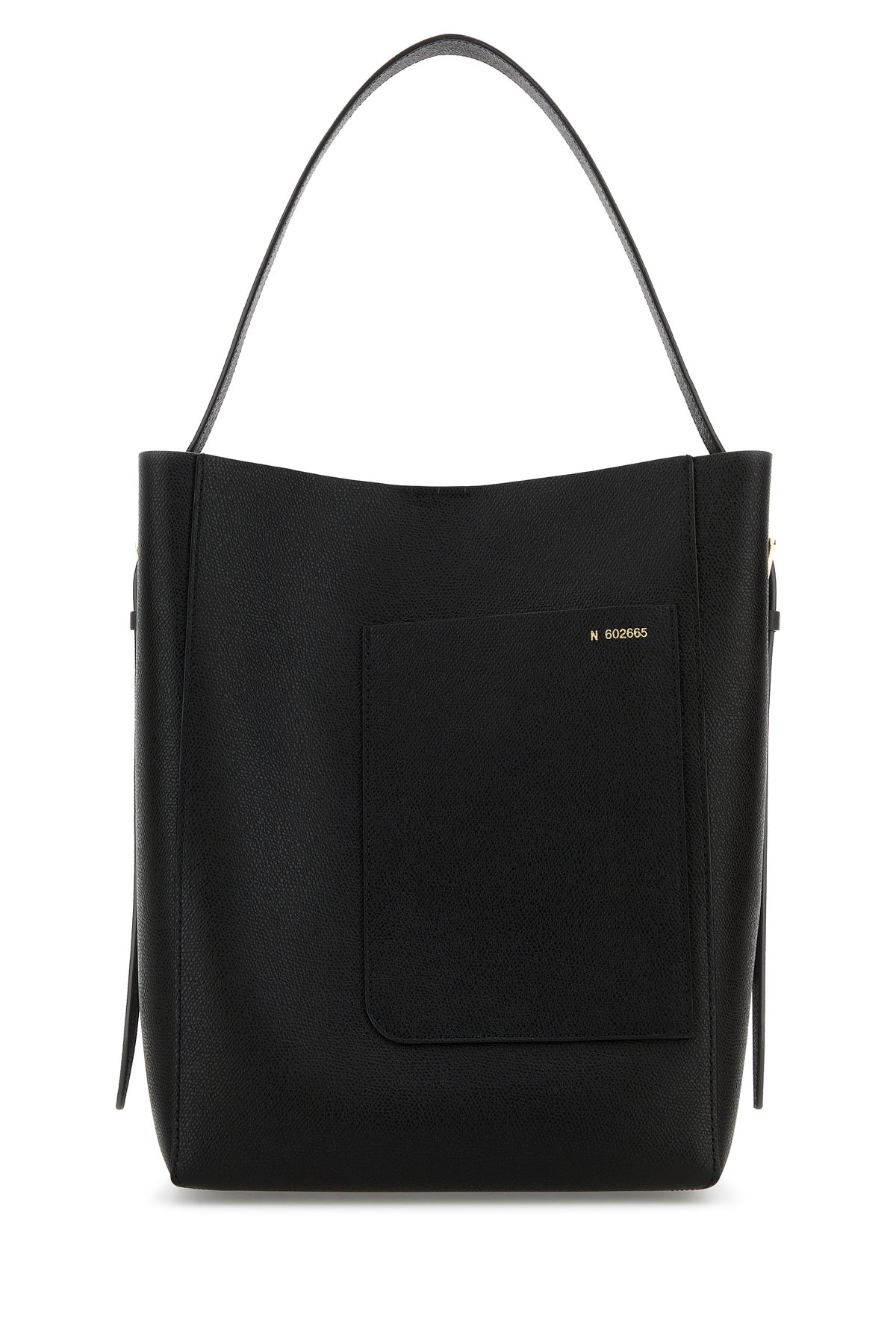 VALEXTRA Borsa a secchiello Soft in pelle nera