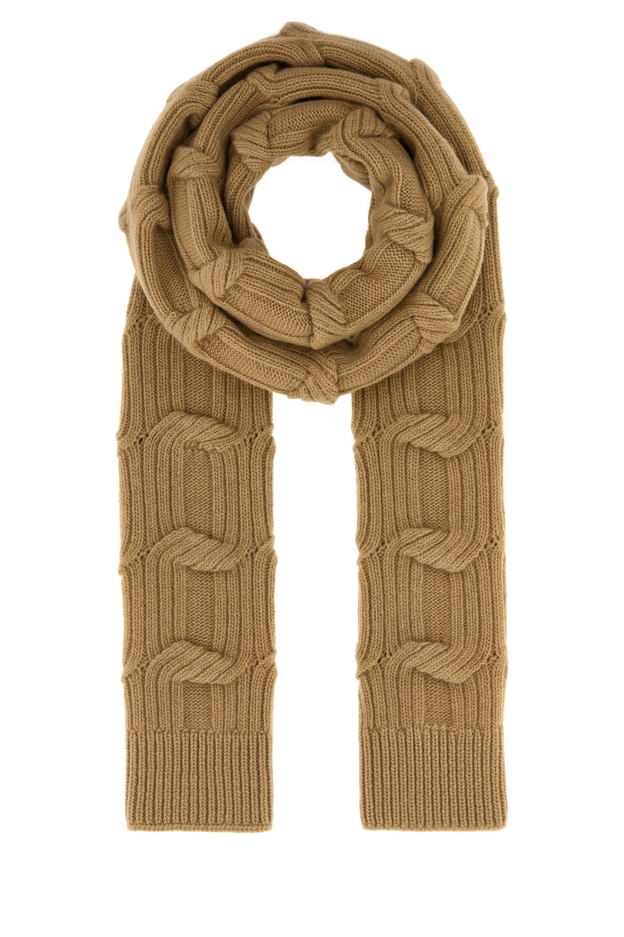 Stella McCartney Sciarpa in lana cammello