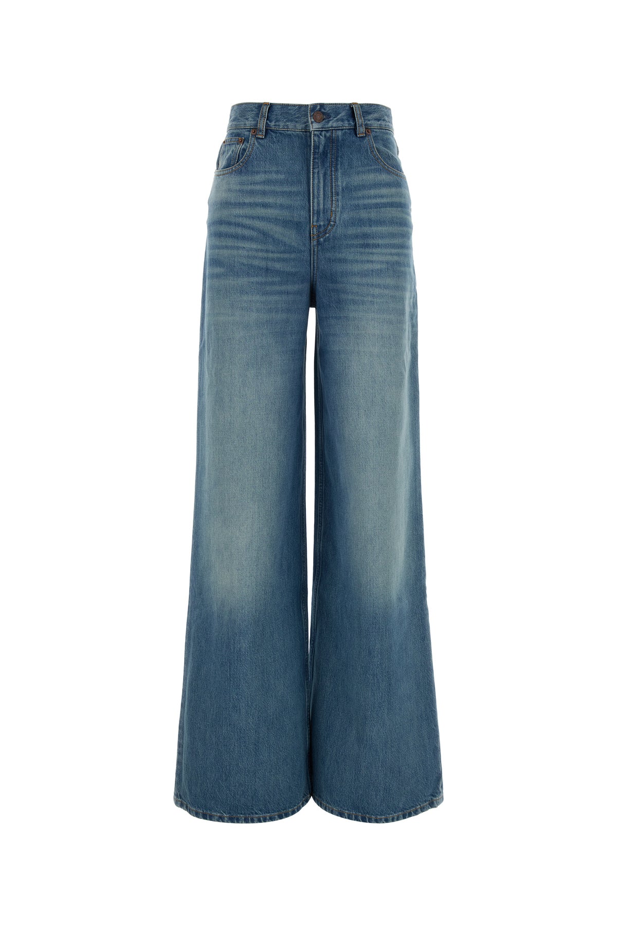 Chloé Jeans dalla gamba ampia in denim