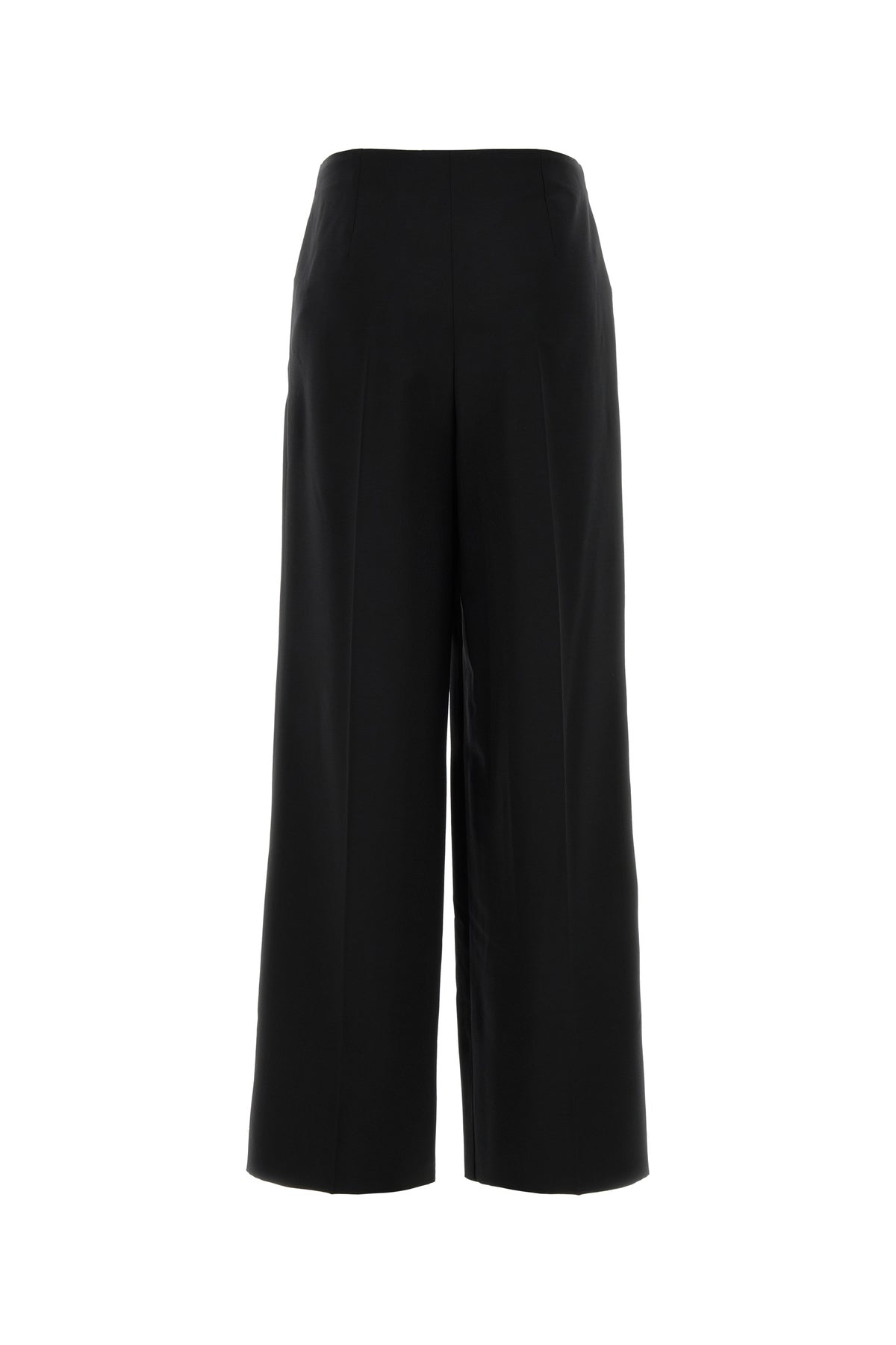 Fendi Pantalone dalla gamba ampia in misto lana nera, view 2