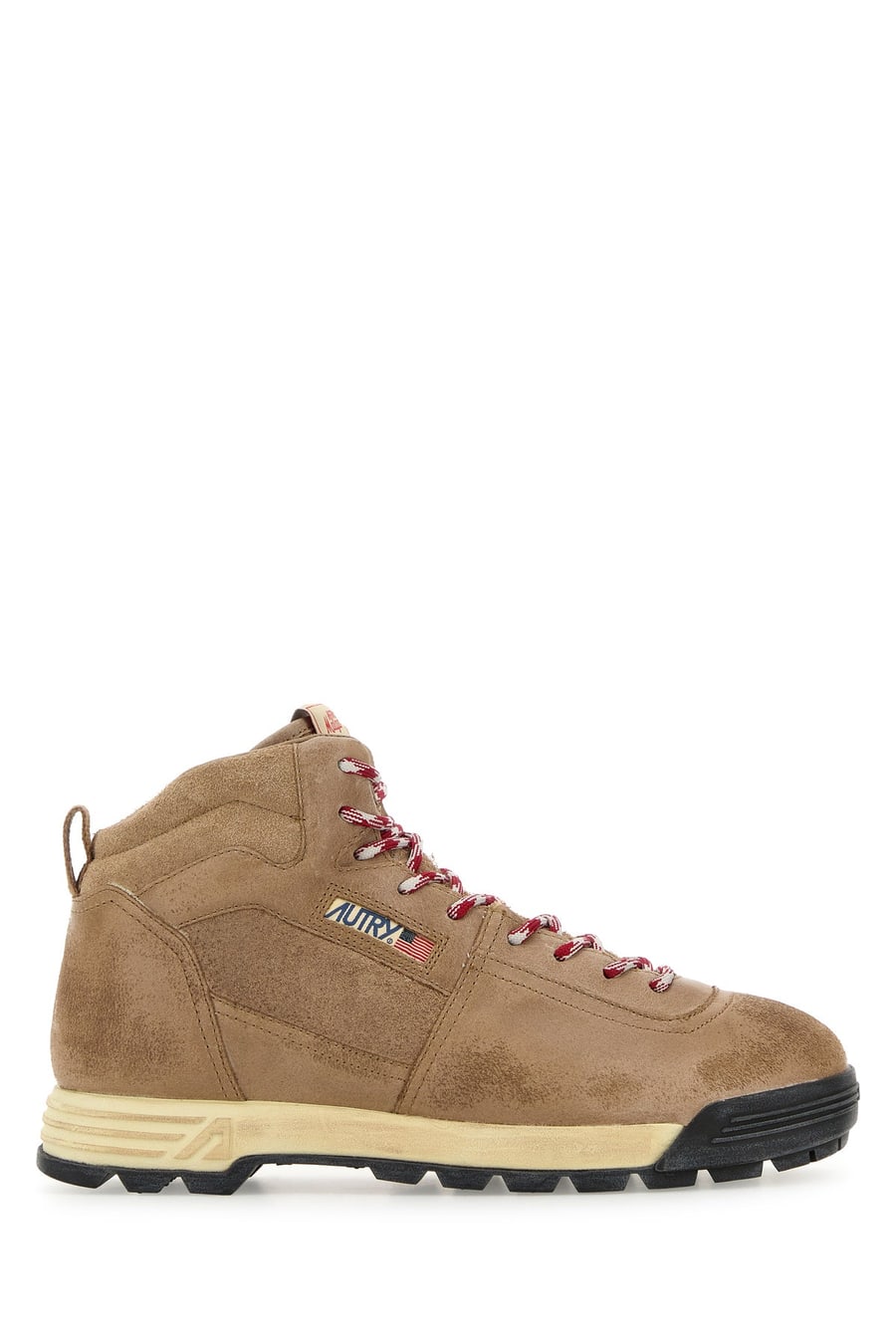 Autry Stivaletti Malga in pelle scamosciata beige