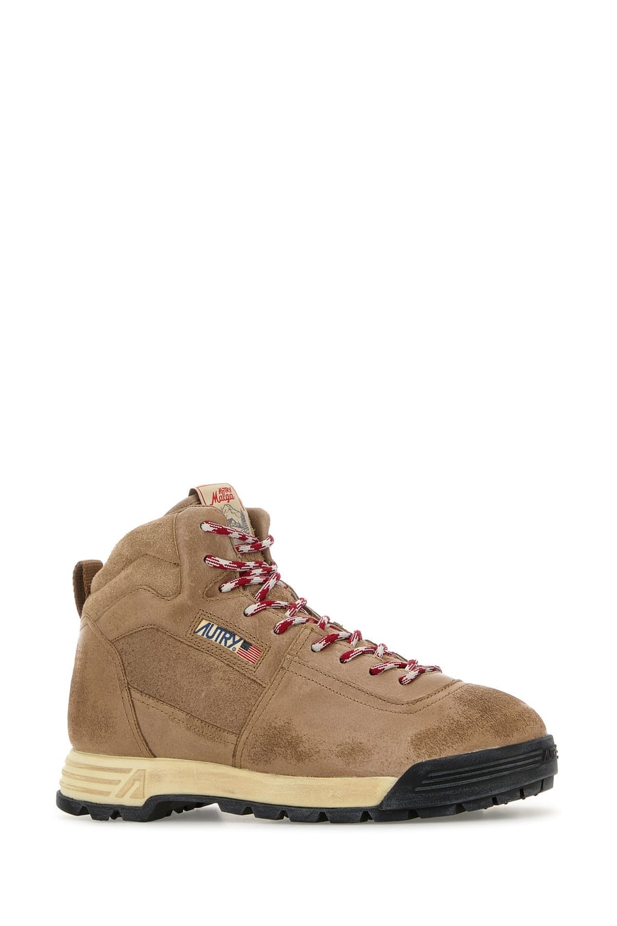 Autry Stivaletti Malga in pelle scamosciata beige, view 2