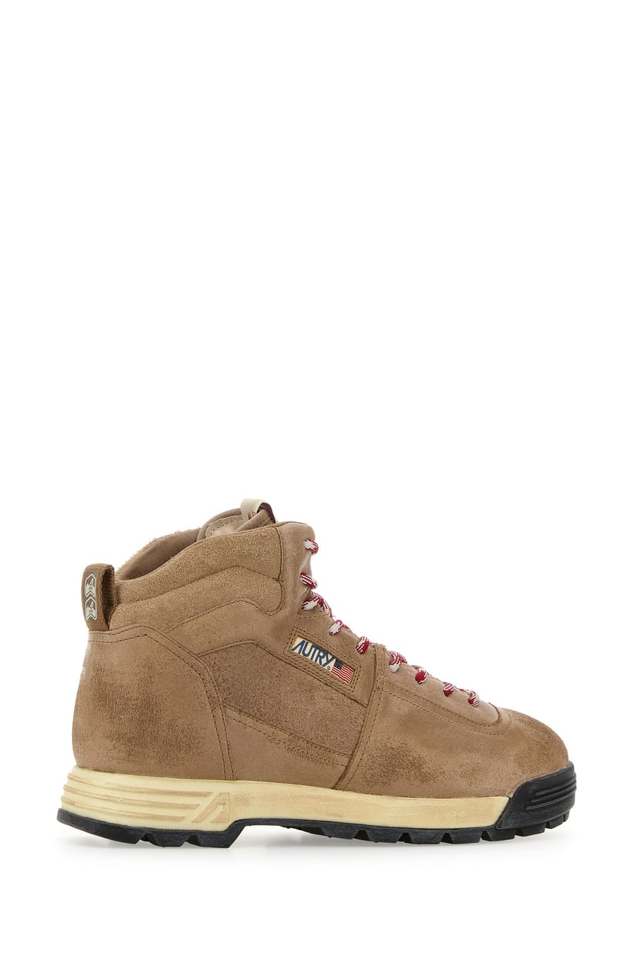 Autry Stivaletti Malga in pelle scamosciata beige, view 3