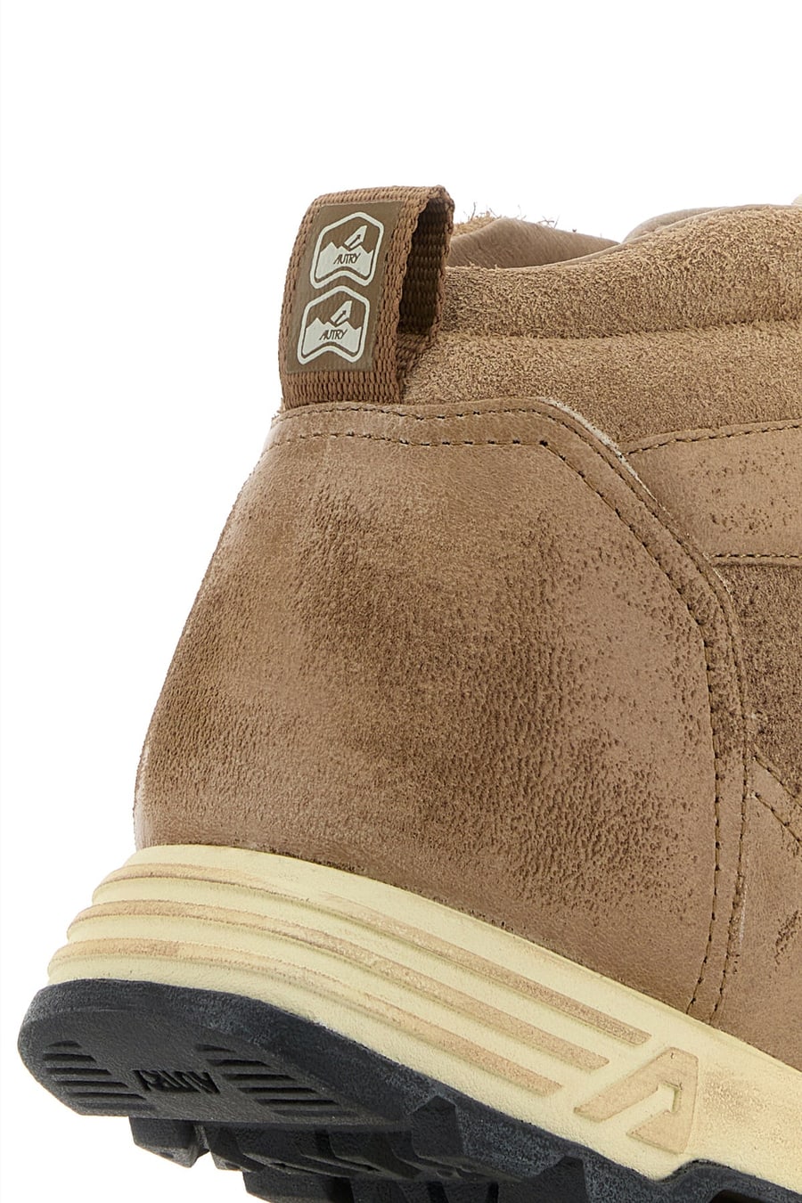 Autry Stivaletti Malga in pelle scamosciata beige, view 4