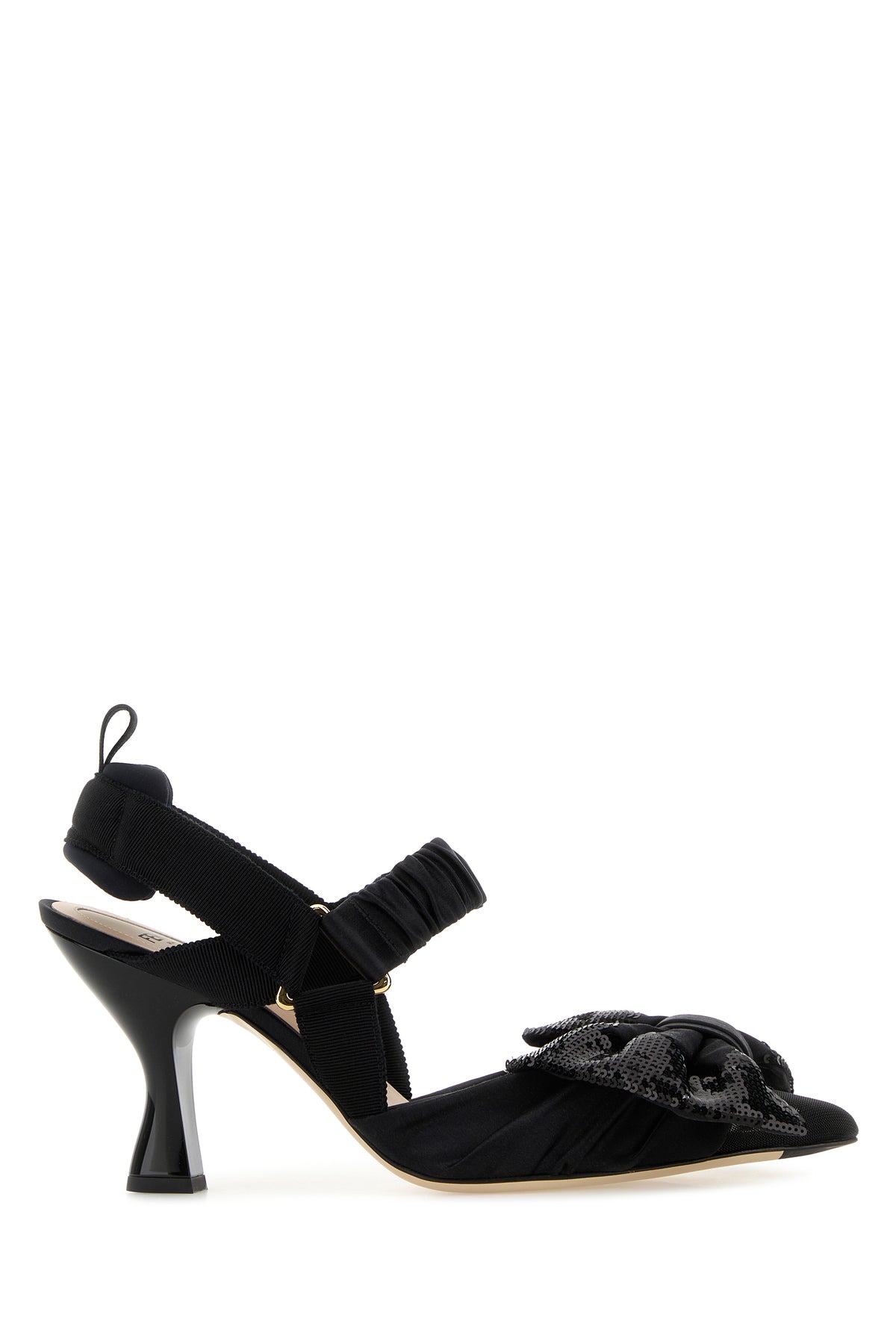 Fendi Scarpe con tacco Colibrì in rete nera
