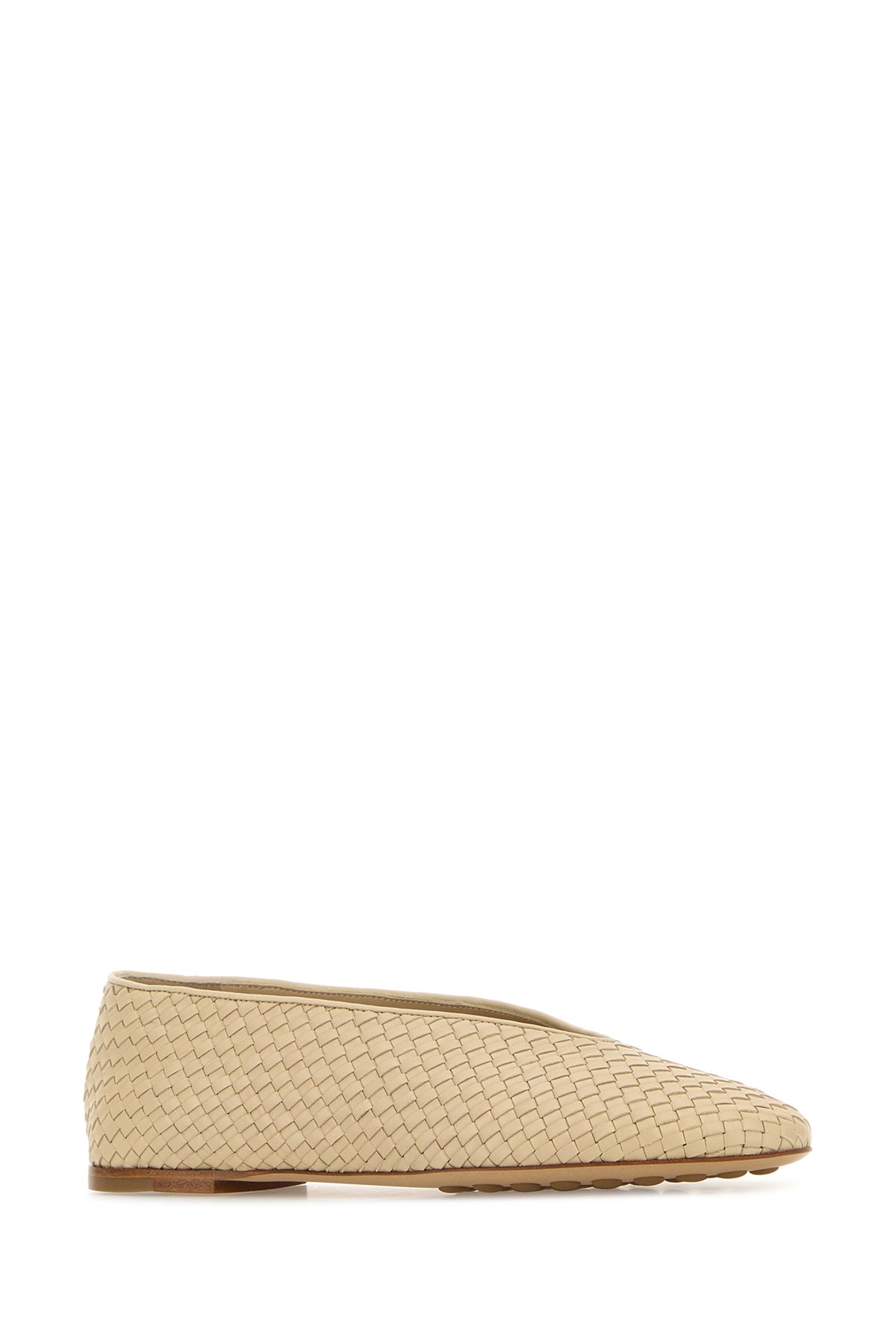 Bottega Veneta Ballerine Rosa in pelle crema, view 2