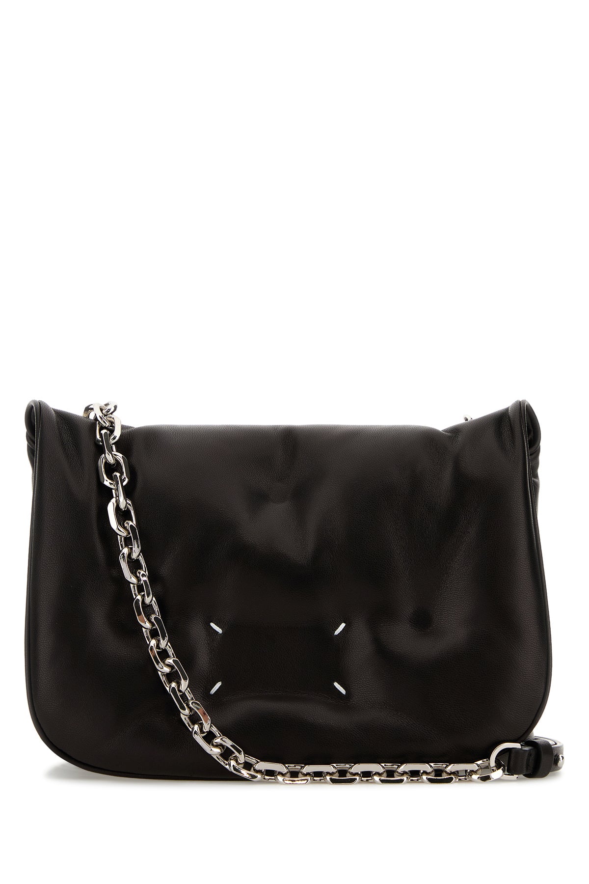 Maison Margiela Borsa a tracolla in pelle nera