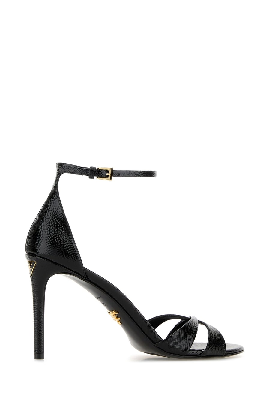 Prada Sandali in pelle nera, view 3