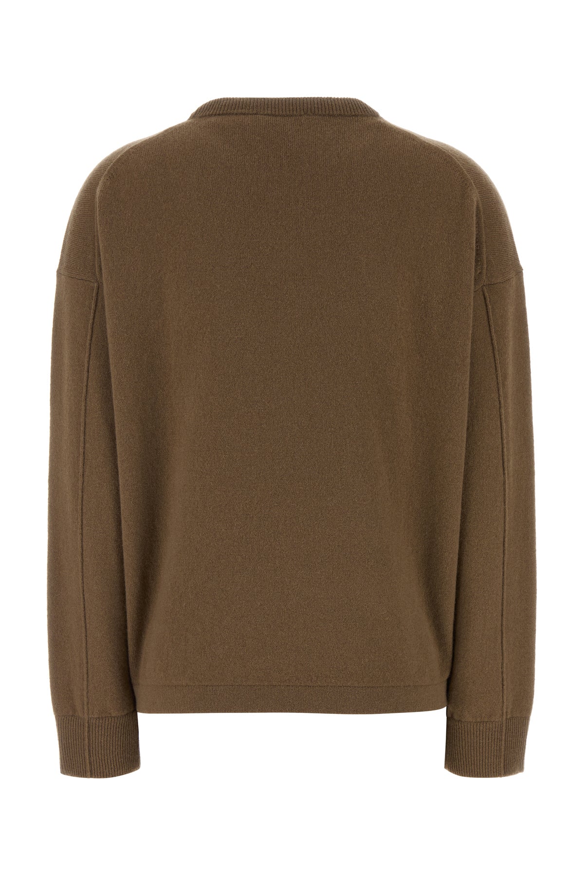Max Mara Maglione Nebbie in misto lana marrone, view 2