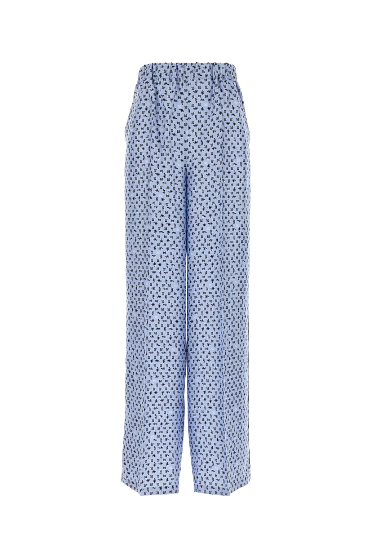Max Mara Pantalone Vischio in seta stampata