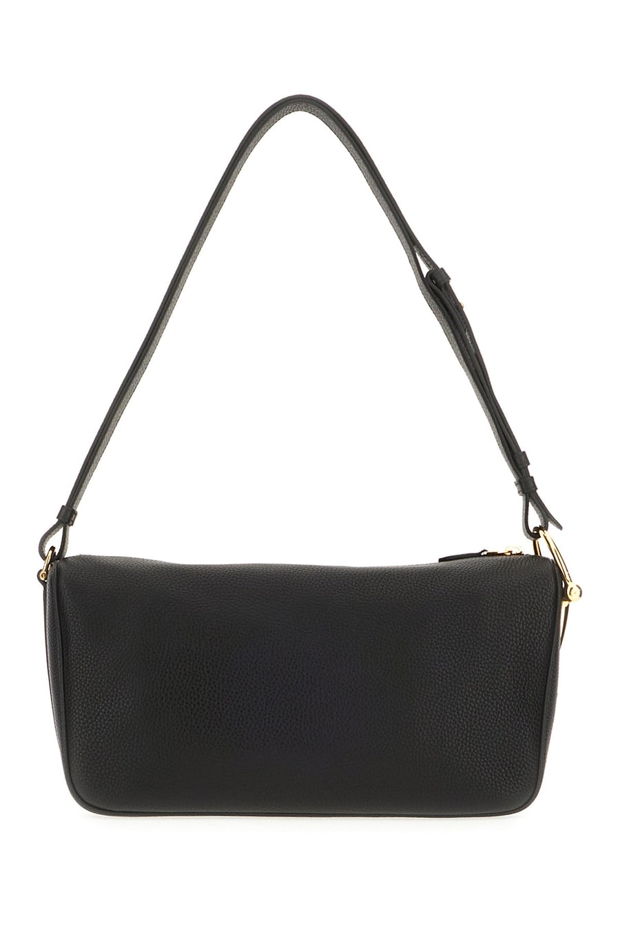 Gucci Borsa a spalla Gucci Half Horsebit media in pelle nera, view 3