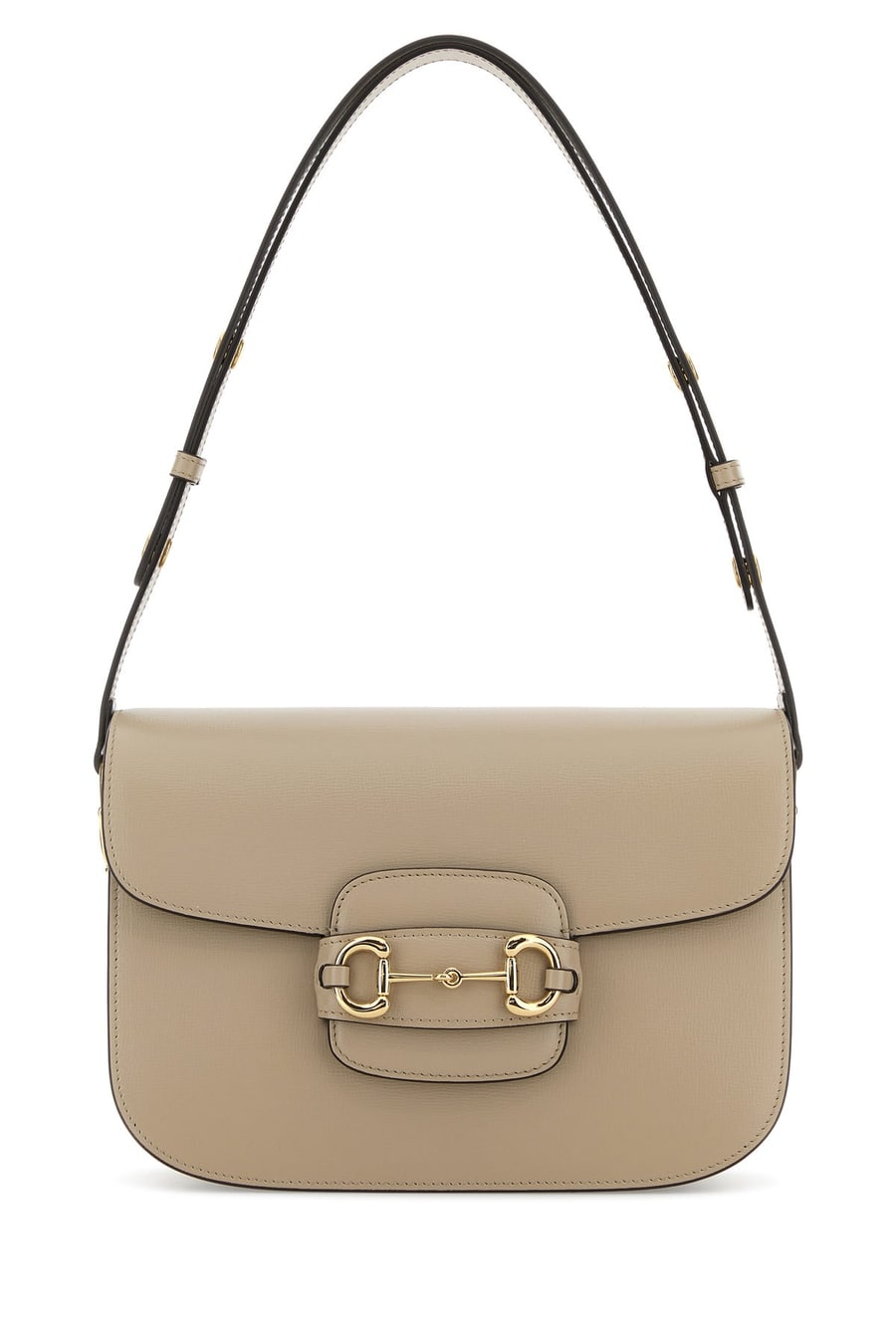 Gucci Borsa a spalla Gucci Horsebit 1955 media in pelle beige