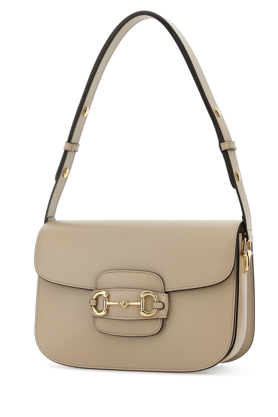 Gucci Borsa a spalla Gucci Horsebit 1955 media in pelle beige, view 2
