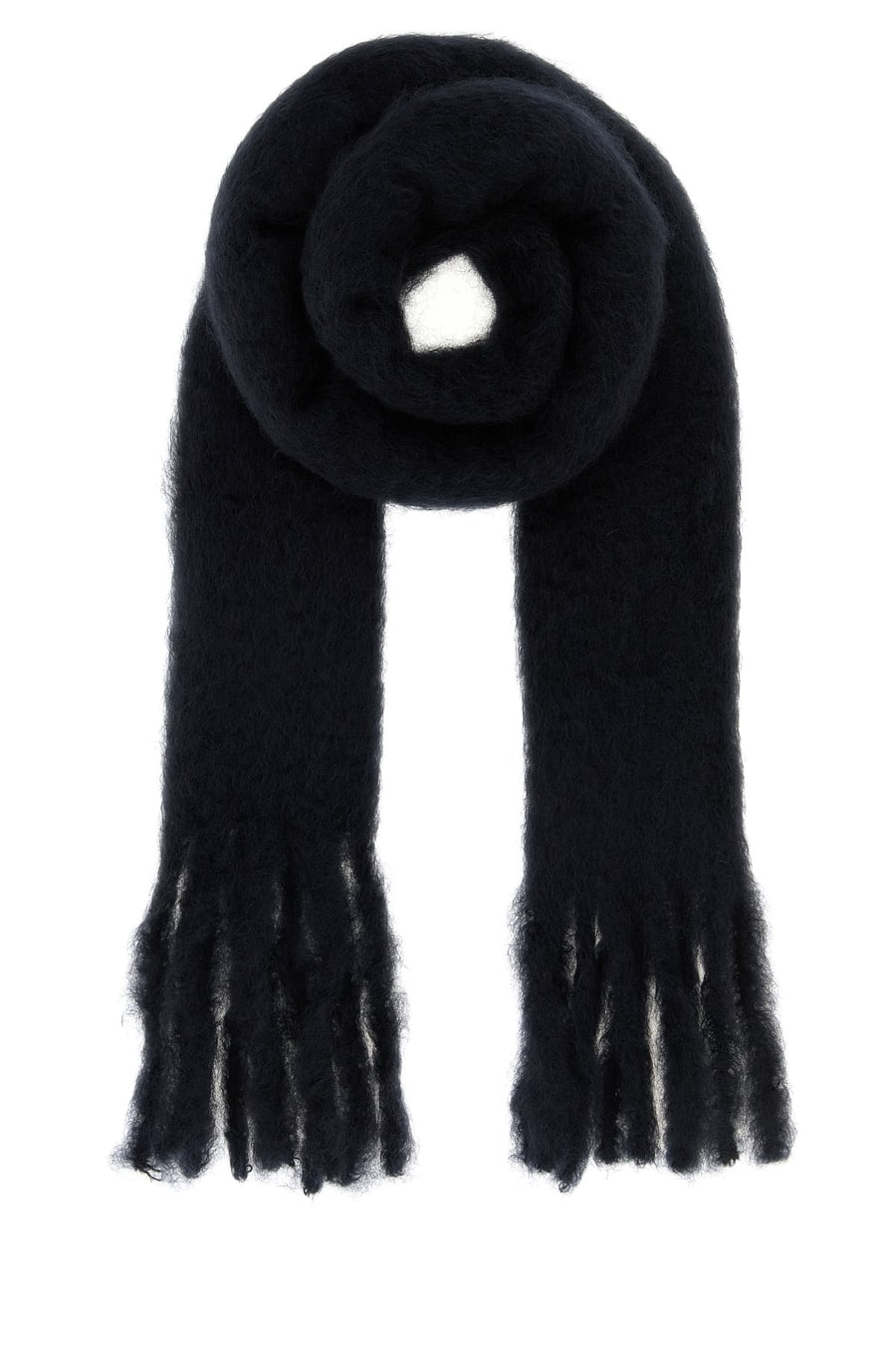 Loewe Sciarpa in misto mohair nero