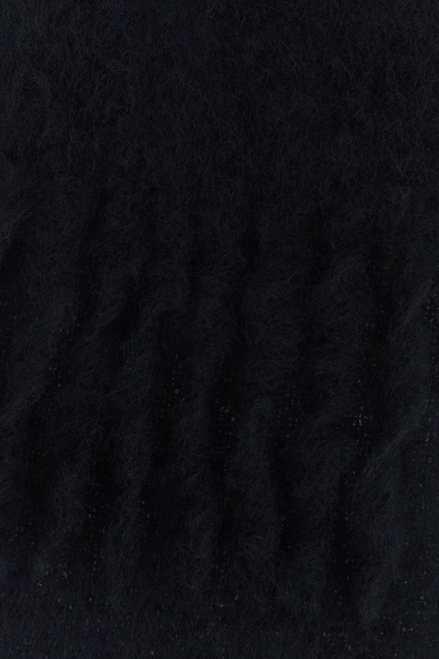 Loewe Sciarpa in misto mohair nero, view 2
