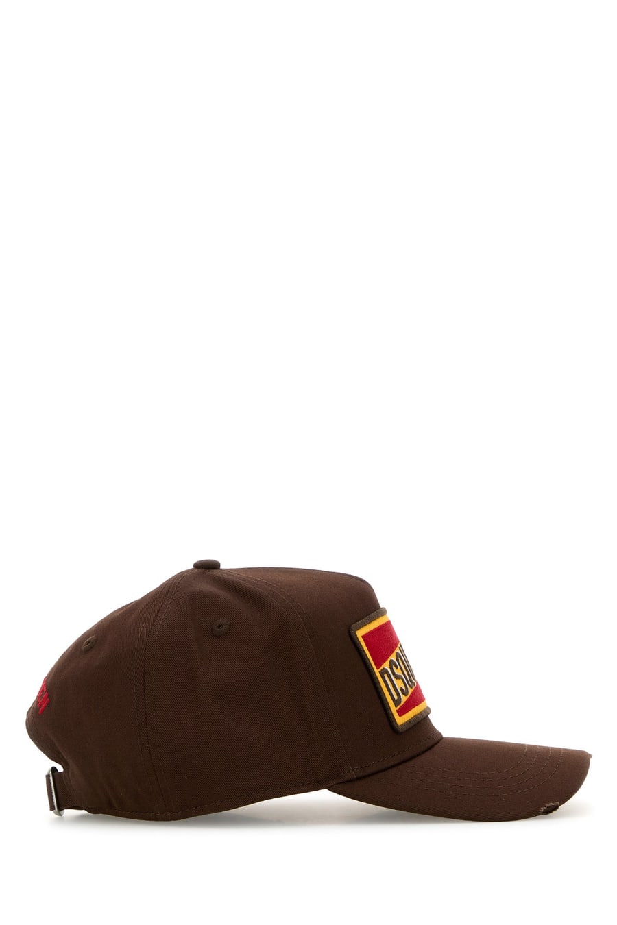 Dsquared2 Cappello da baseball in cotone marrone, view 2