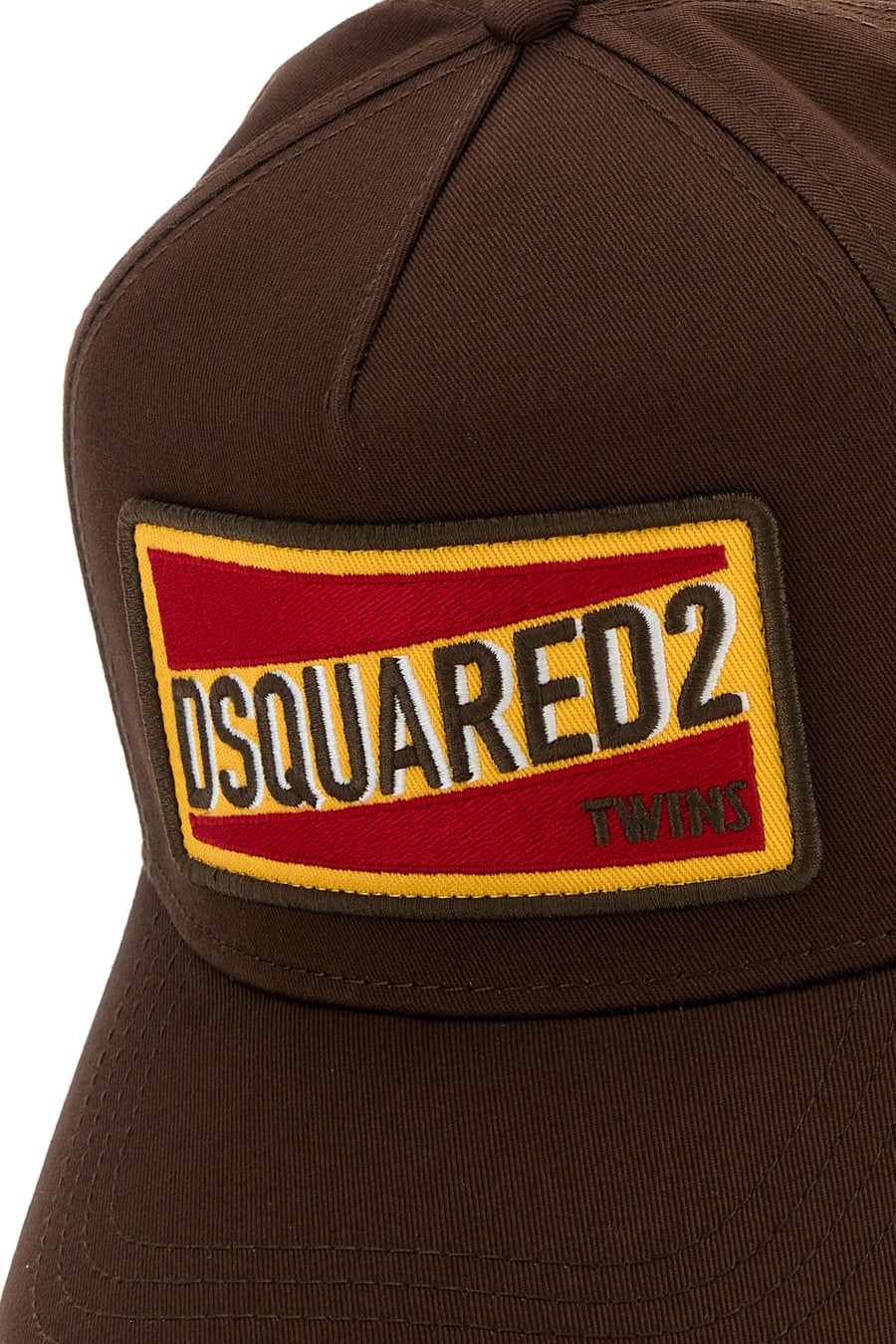 Dsquared2 Cappello da baseball in cotone marrone, view 4