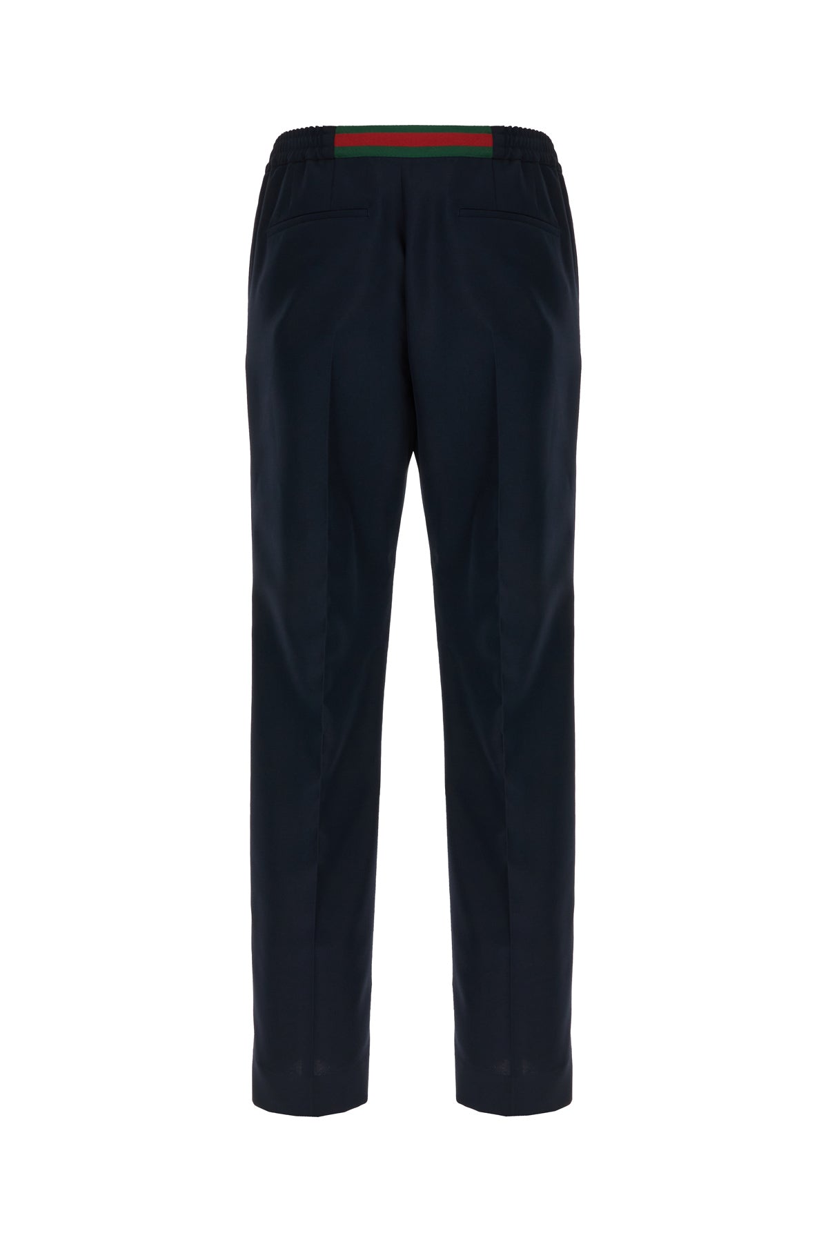 Gucci Pantalone in panama tecnico blu navy, view 2