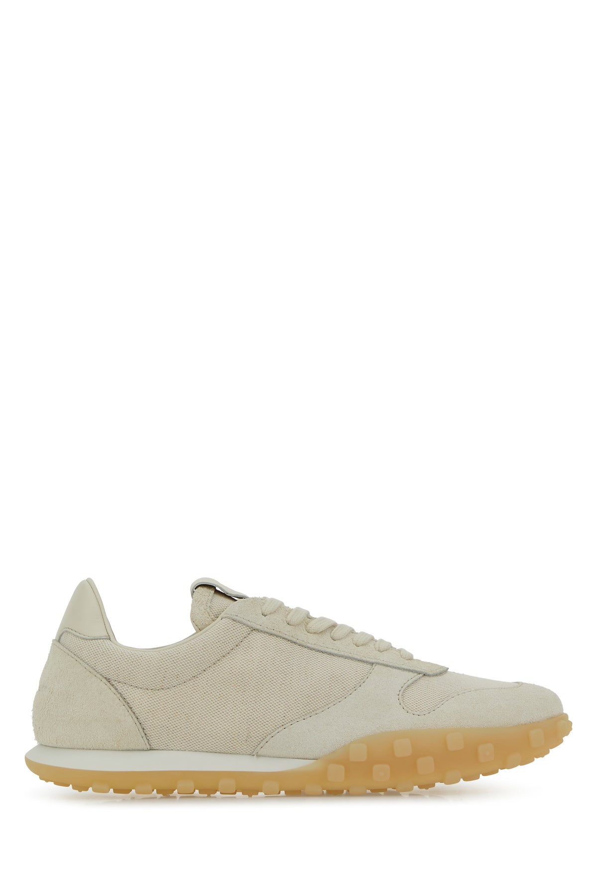 Jil Sander Sneakers Moon sabbia in tela e pelle scamosciata