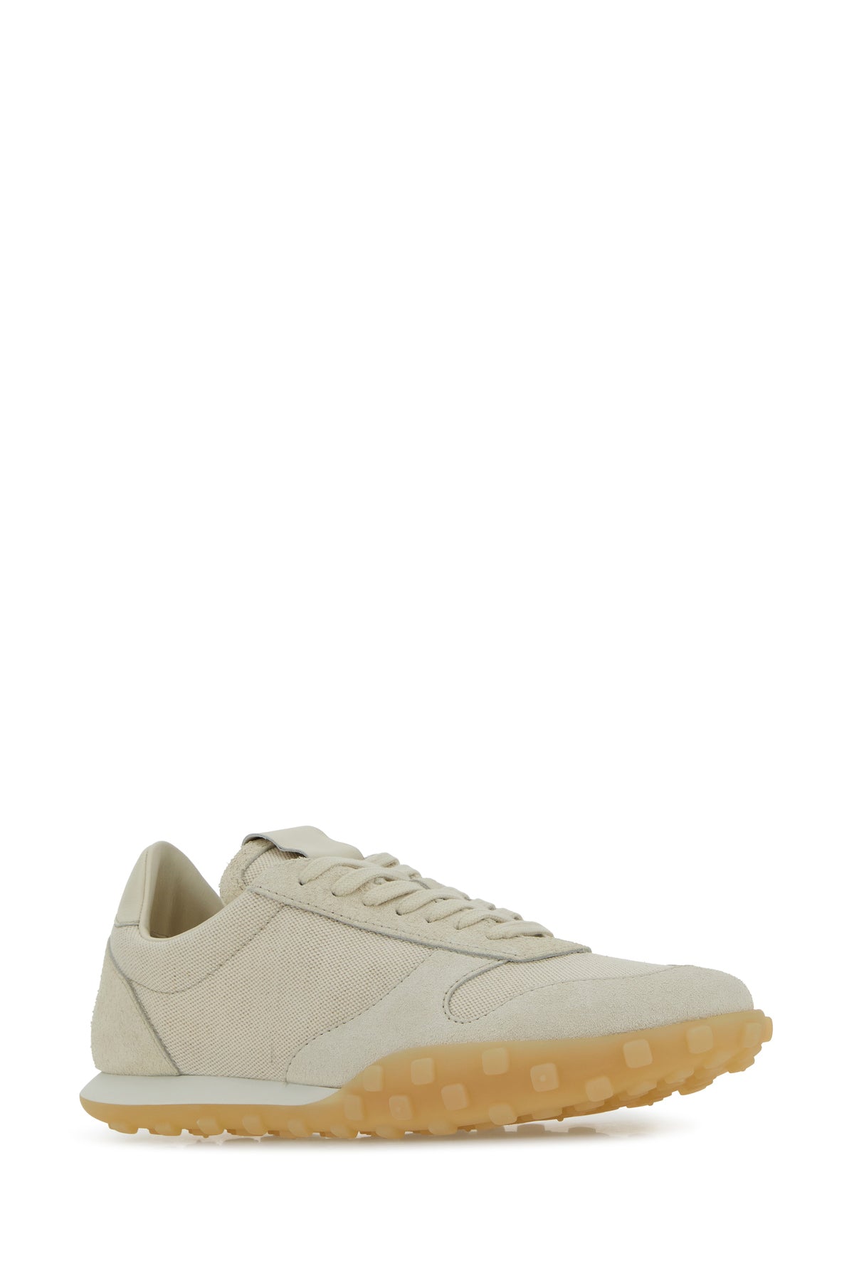 Jil Sander Sneakers Moon sabbia in tela e pelle scamosciata, view 2