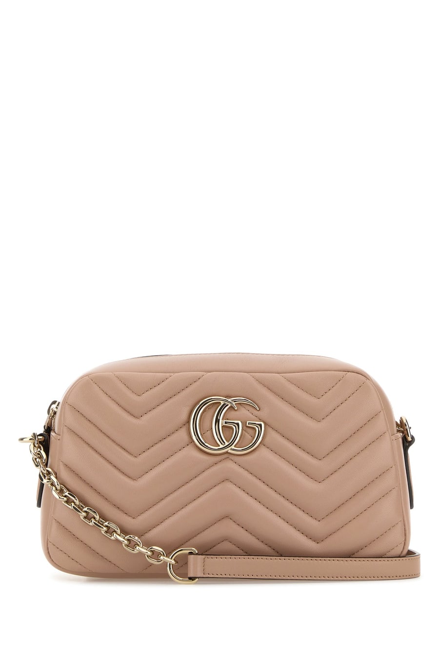 Gucci Borsa a tracolla GG Marmont in nappa rosa