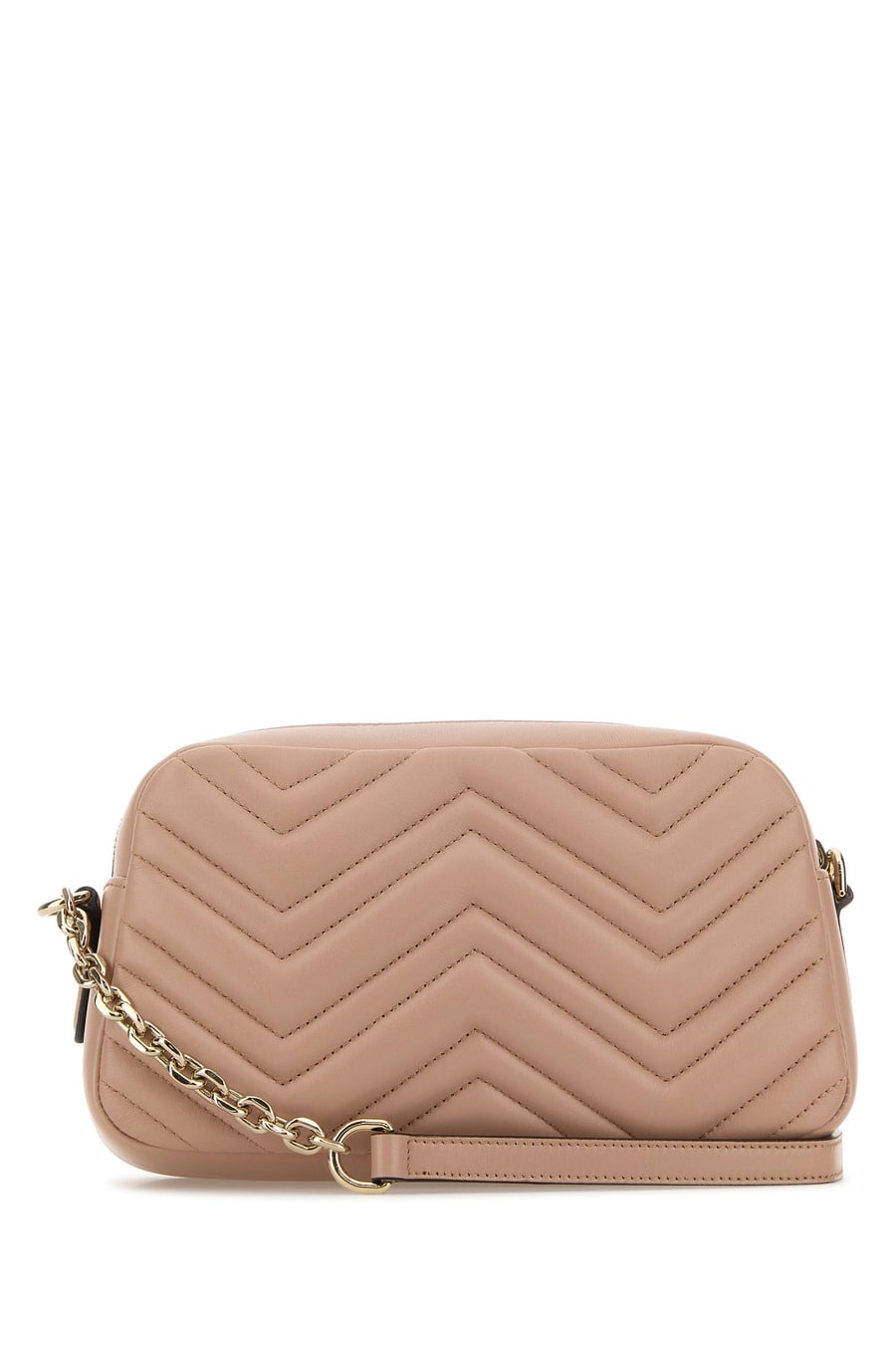Gucci Borsa a tracolla GG Marmont in nappa rosa, view 3