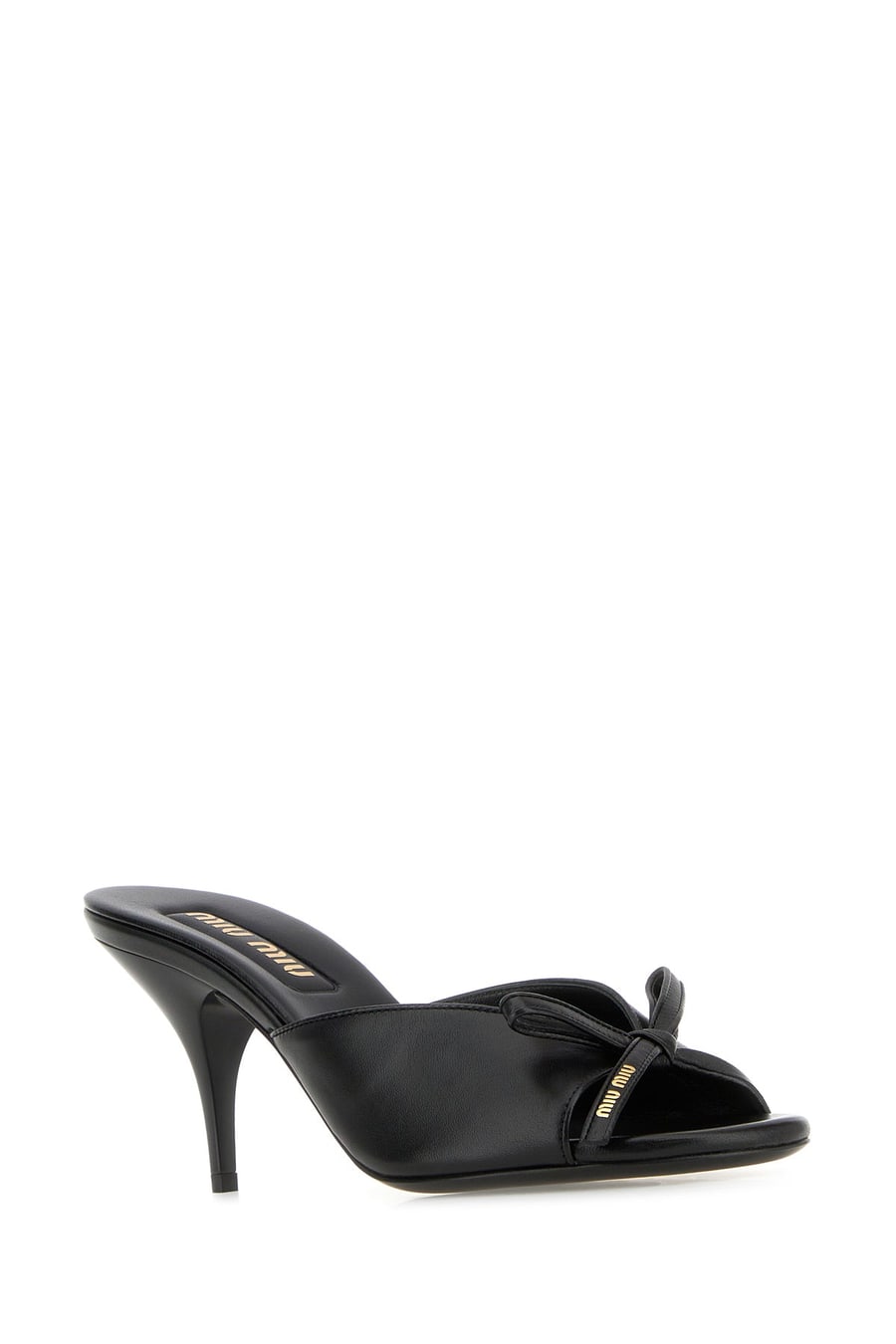 Miu Miu Sabot in nappa nera, view 2