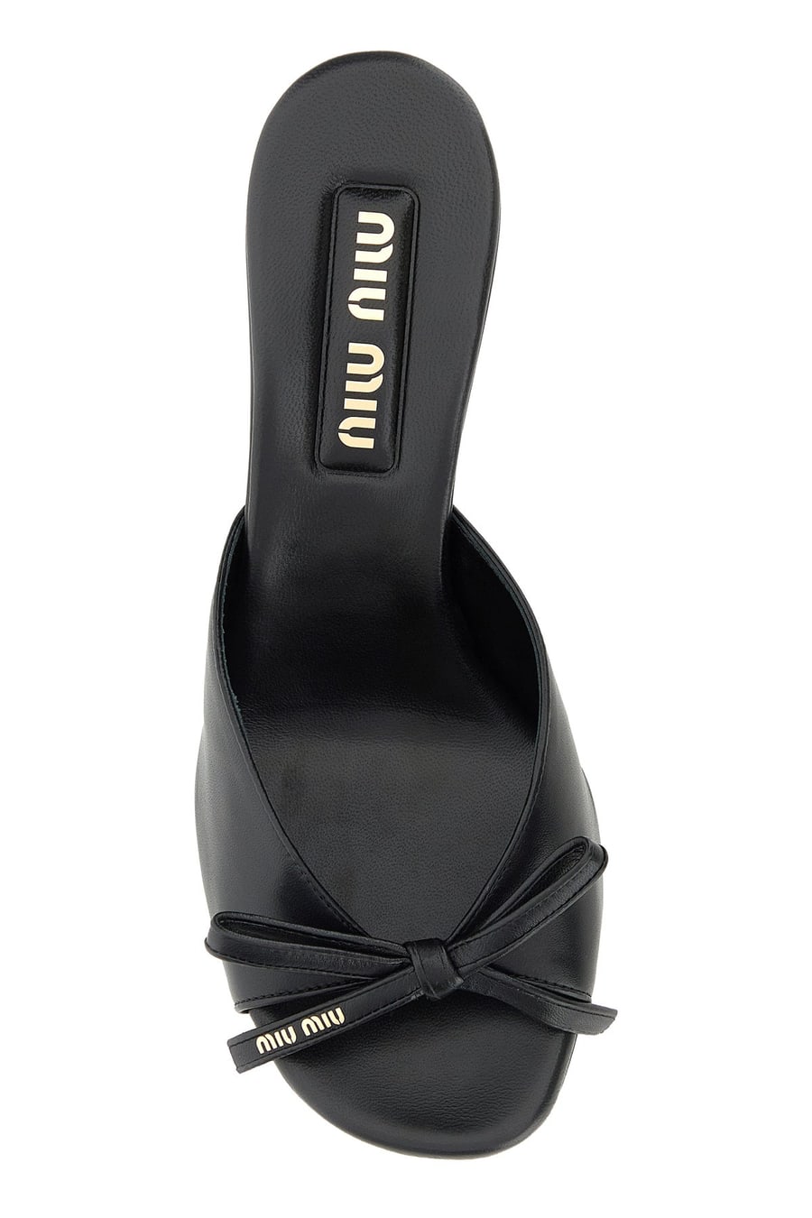 Miu Miu Sabot in nappa nera, view 4